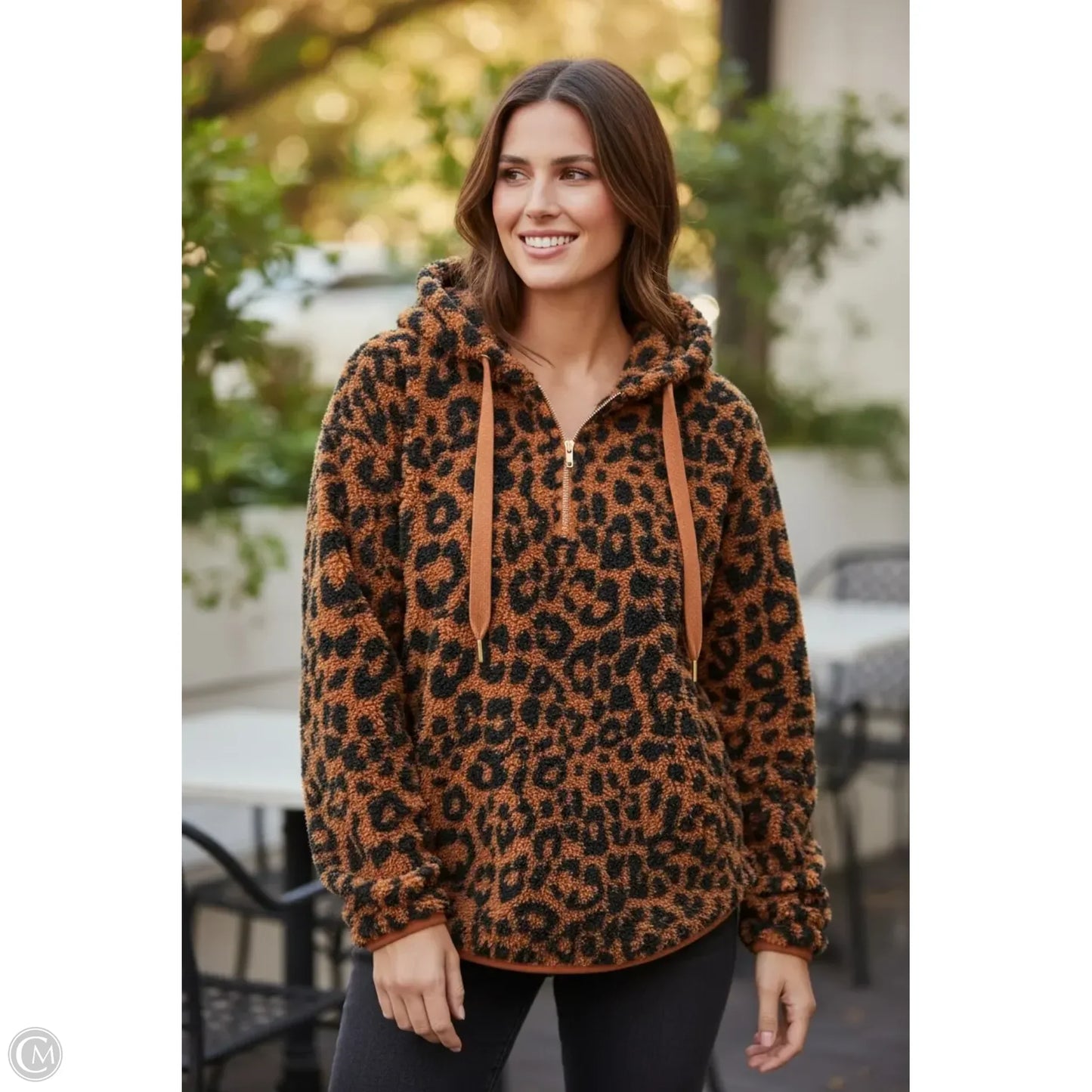 Sweatshirt Hoodie By Loft In Orange, Size: M