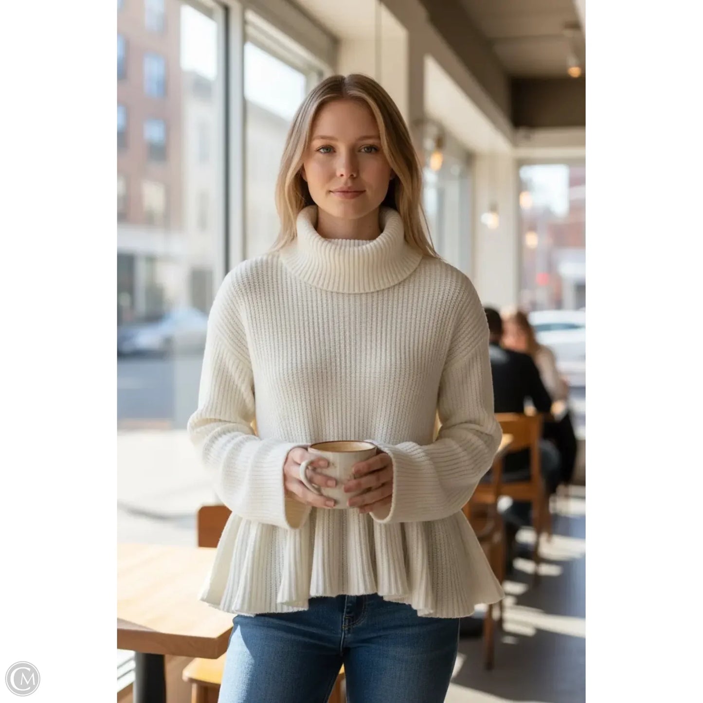 Sweater By Free People In White, Size: Xs