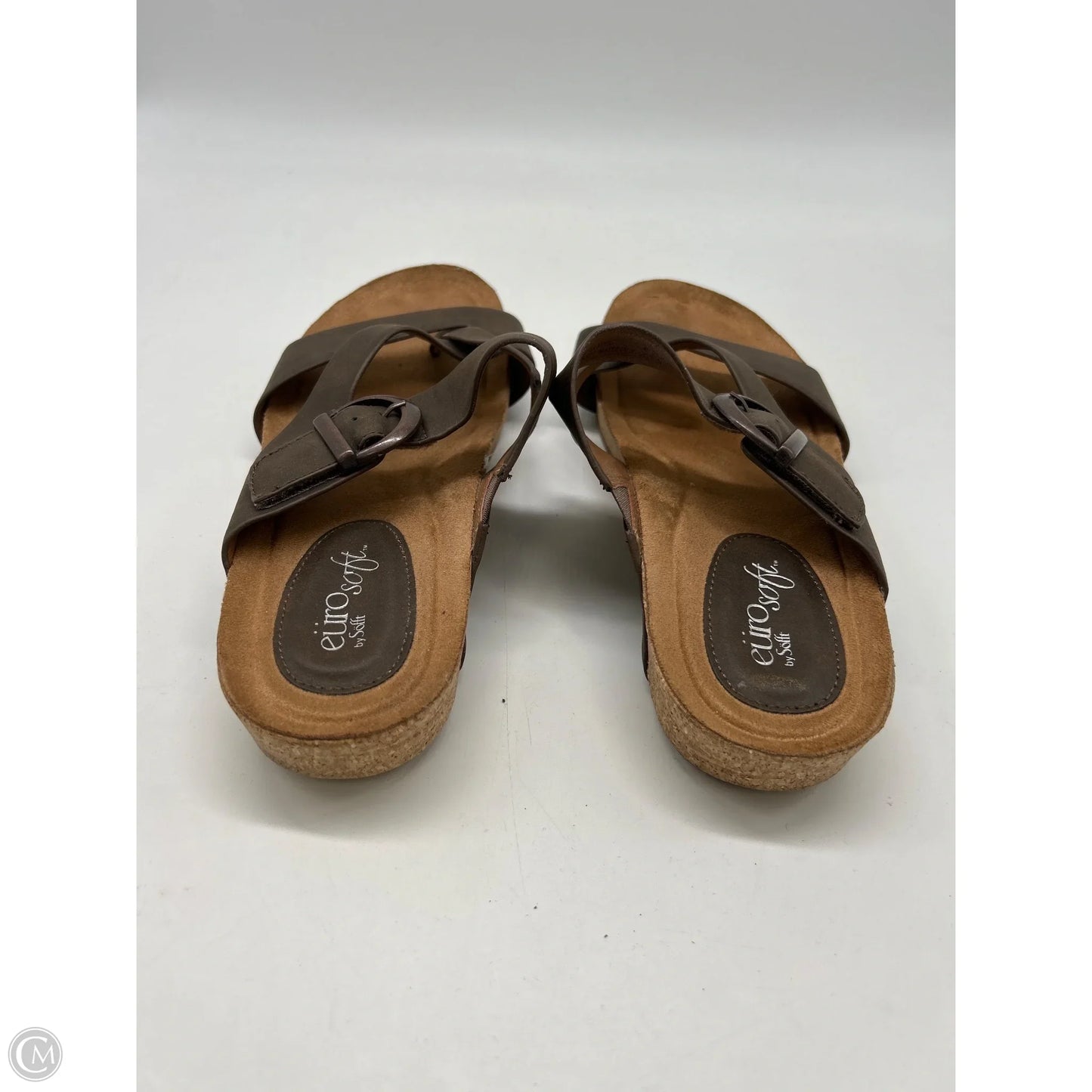 Sandals Flats By Sofft In Brown, Size: 8
