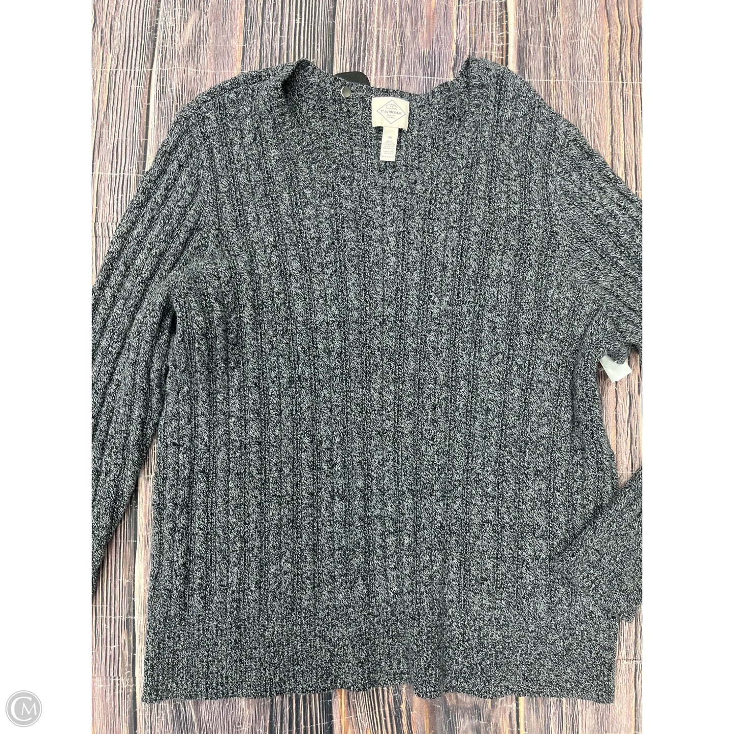Sweater By St Johns Bay In Grey, Size: 3x