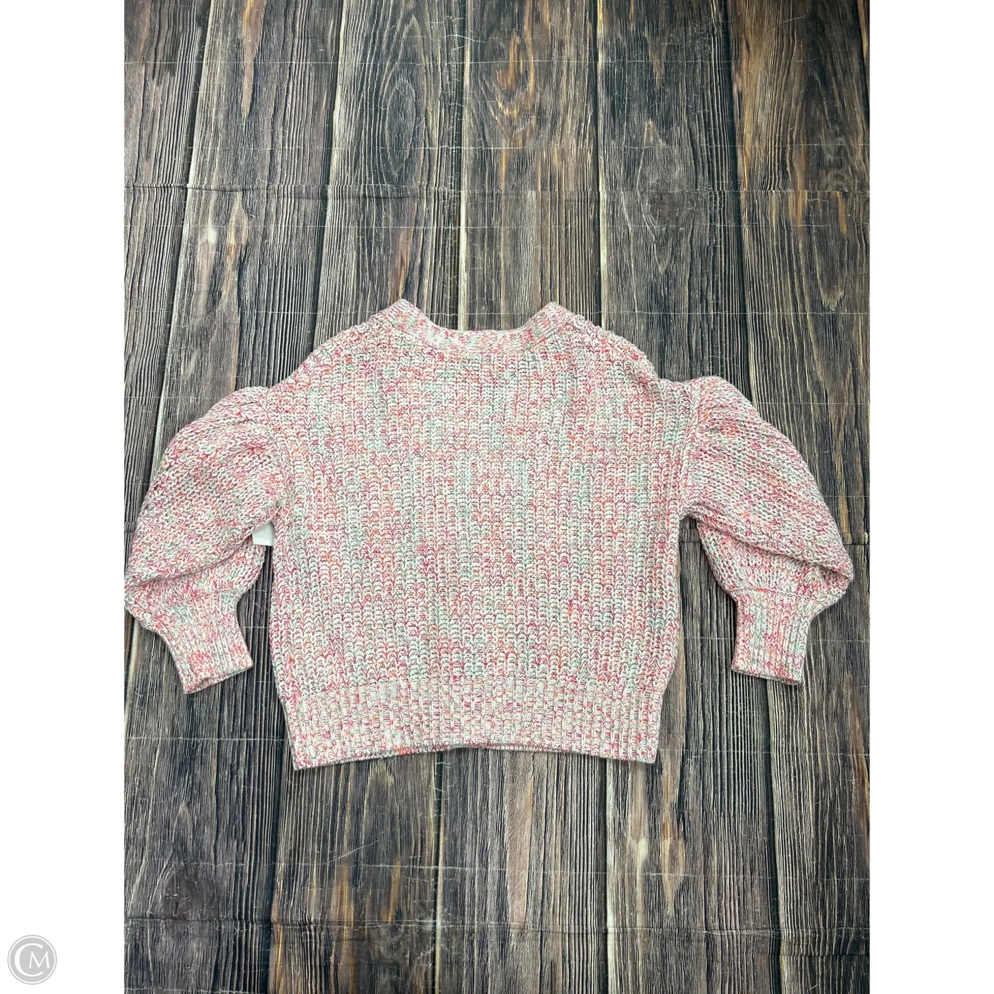Sweater Cardigan By Clothes Mentor In Pink, Size: L