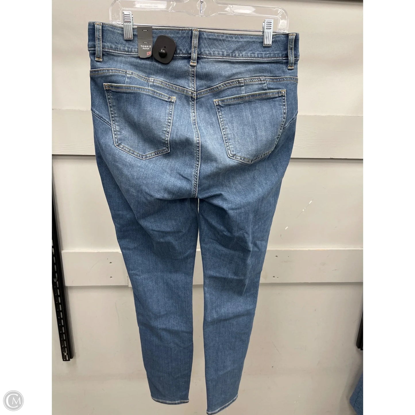 Jeans Skinny By Torrid In Blue Denim, Size: 12