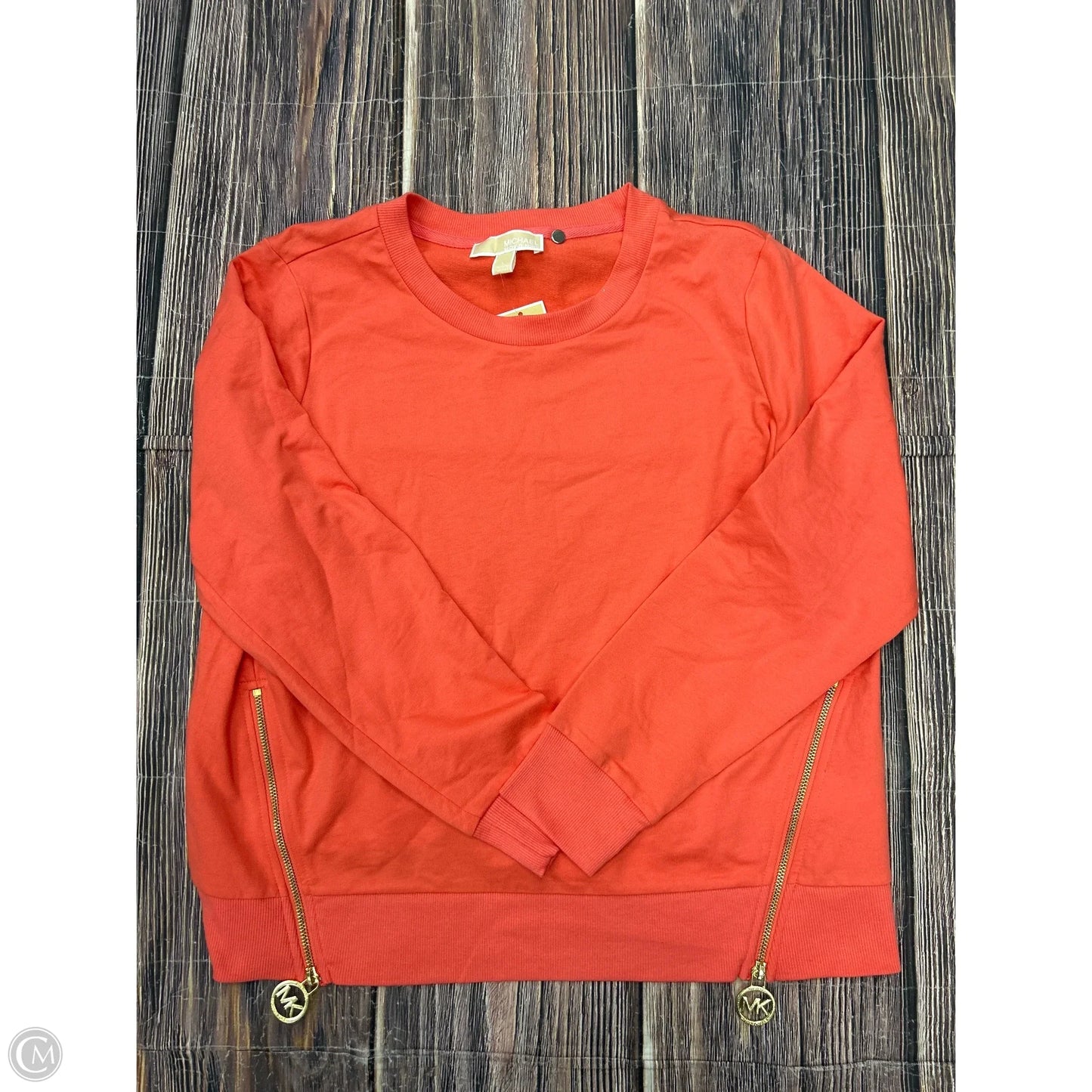 Sweatshirt Crewneck By Michael By Michael Kors In Orange, Size: L