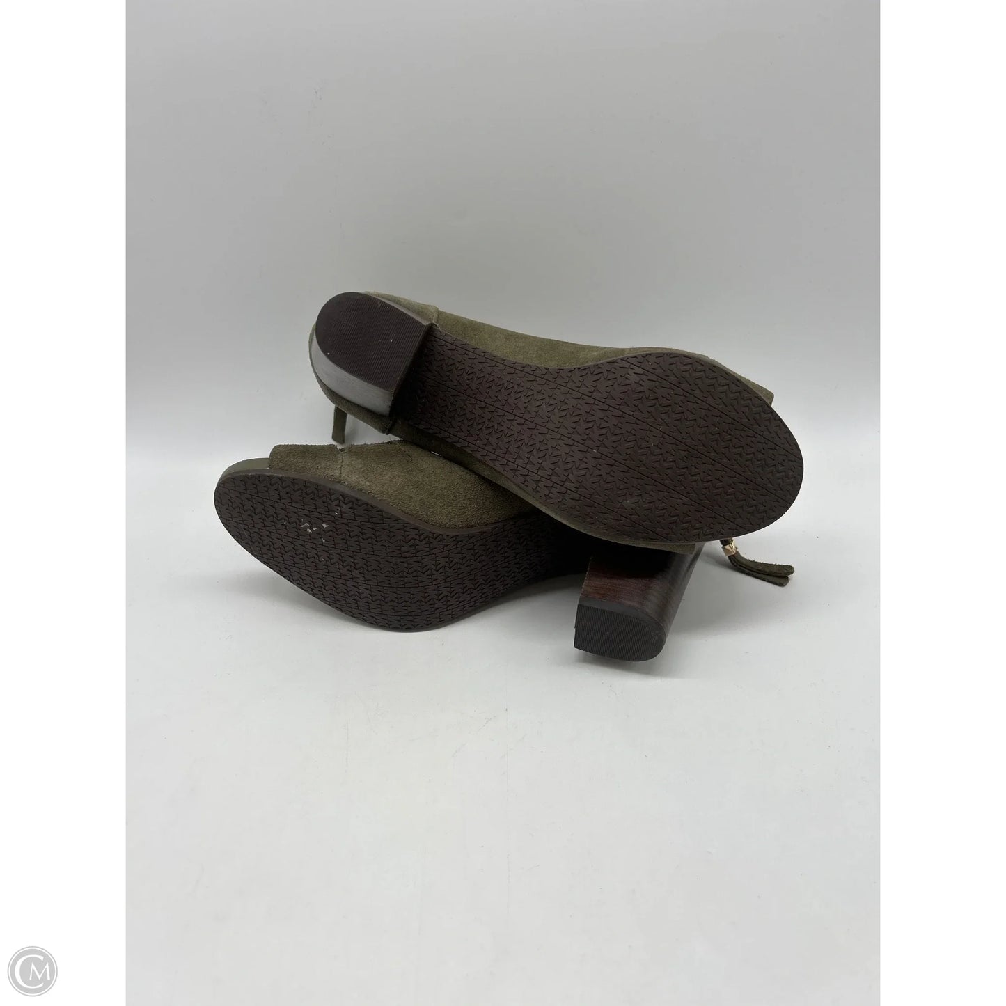 Sandals Heels Block By Michael By Michael Kors In Green, Size: 9.5