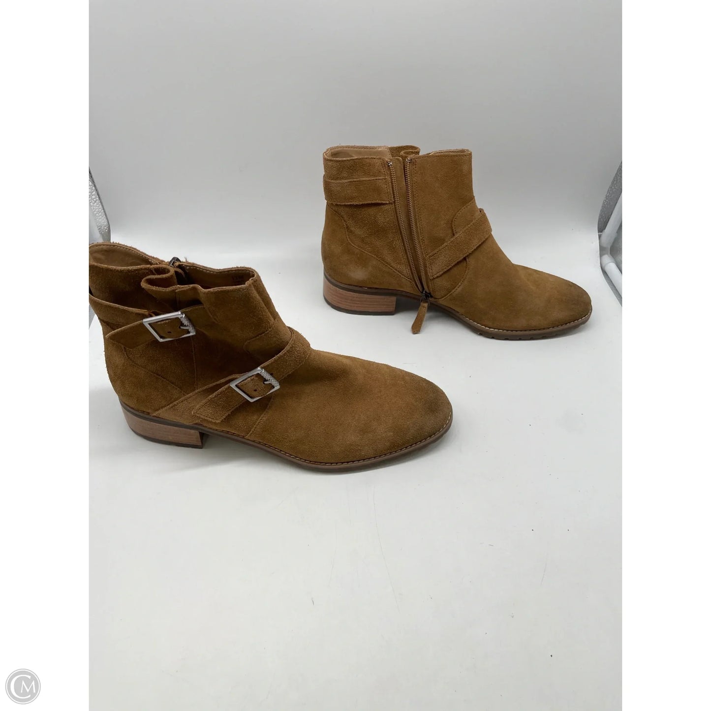 Boots Ankle Heels By Susina In Brown, Size: 12