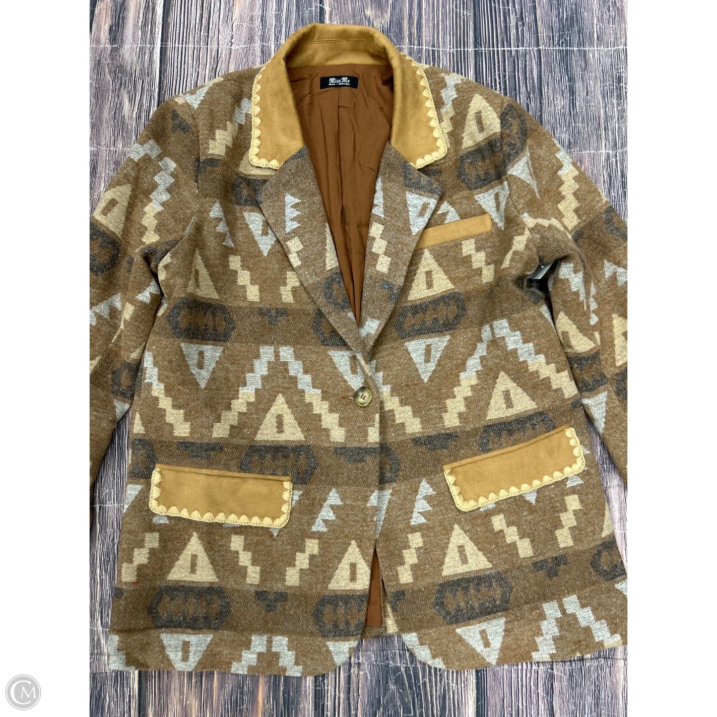 Blazer By Miss Me In Tan, Size: M