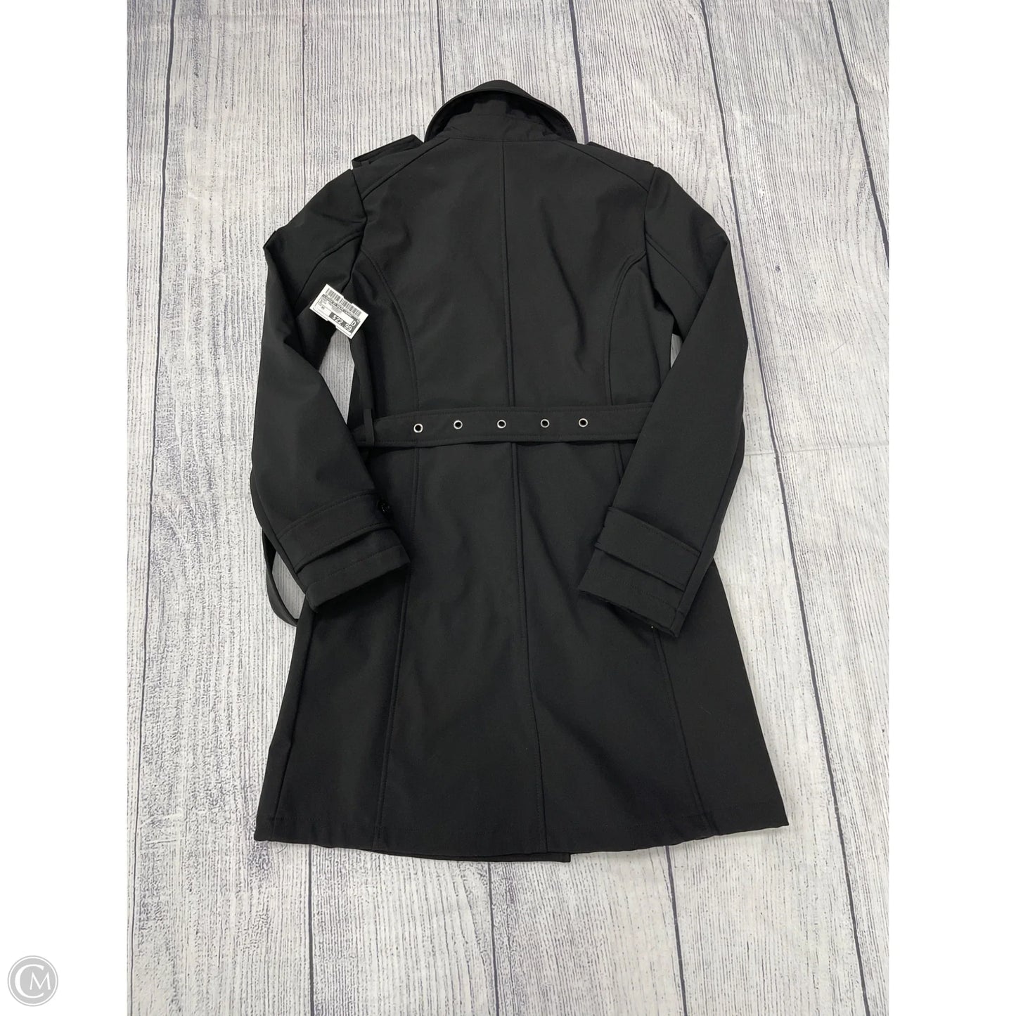 Coat Trench Coat By Lauren By Ralph Lauren In Black, Size: Xs