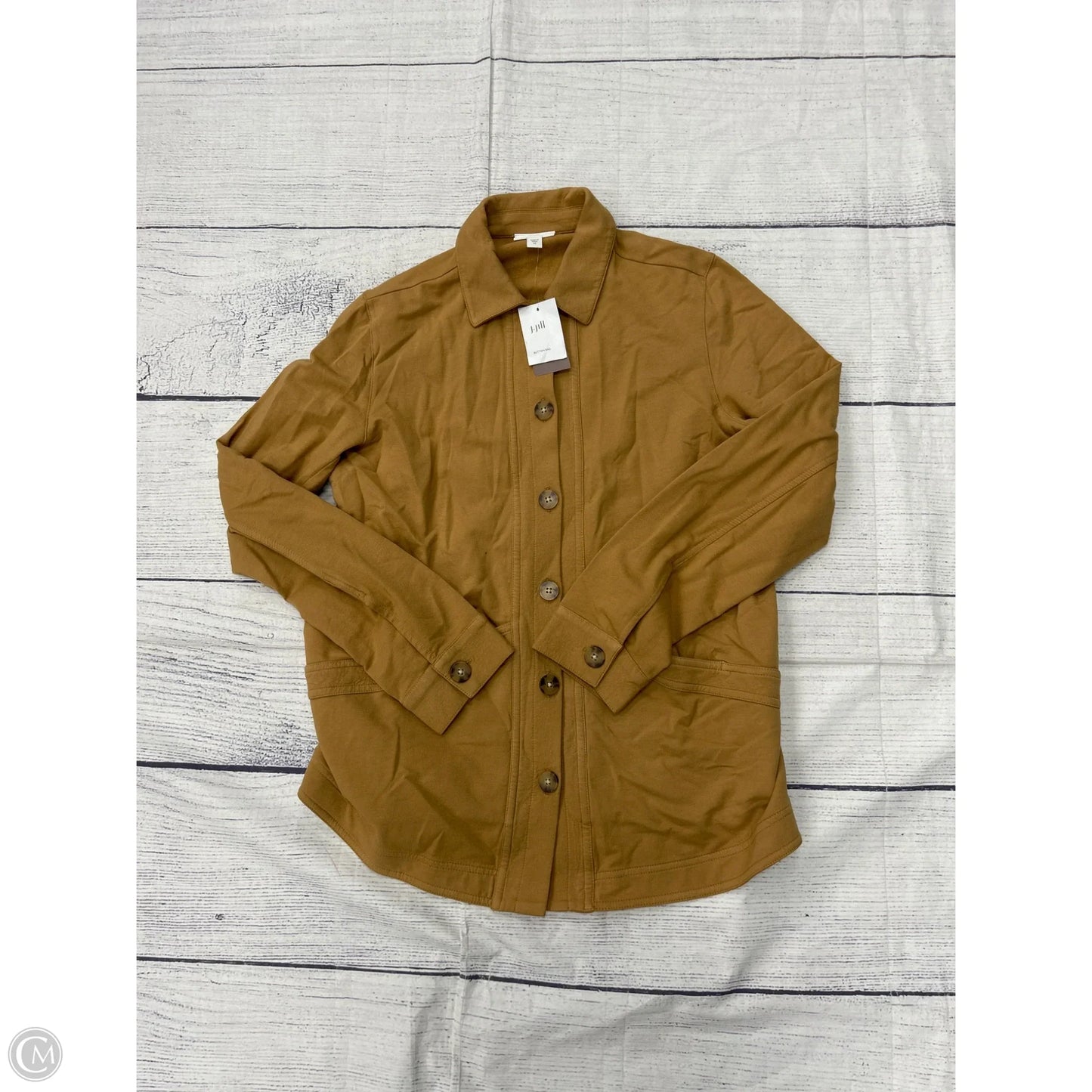 Jacket Shirt By J. Jill In Tan, Size: Xs