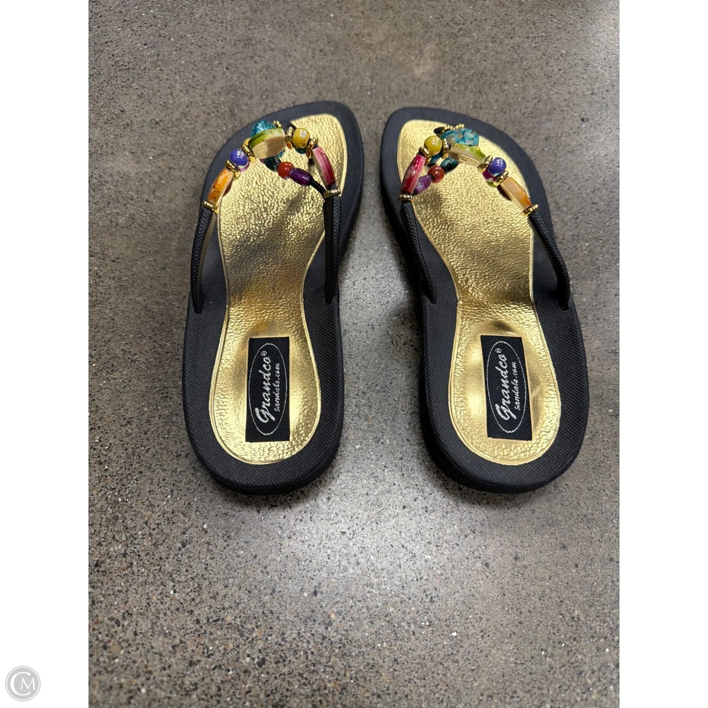 Sandals Flip Flops By Clothes Mentor In Black, Size: 8