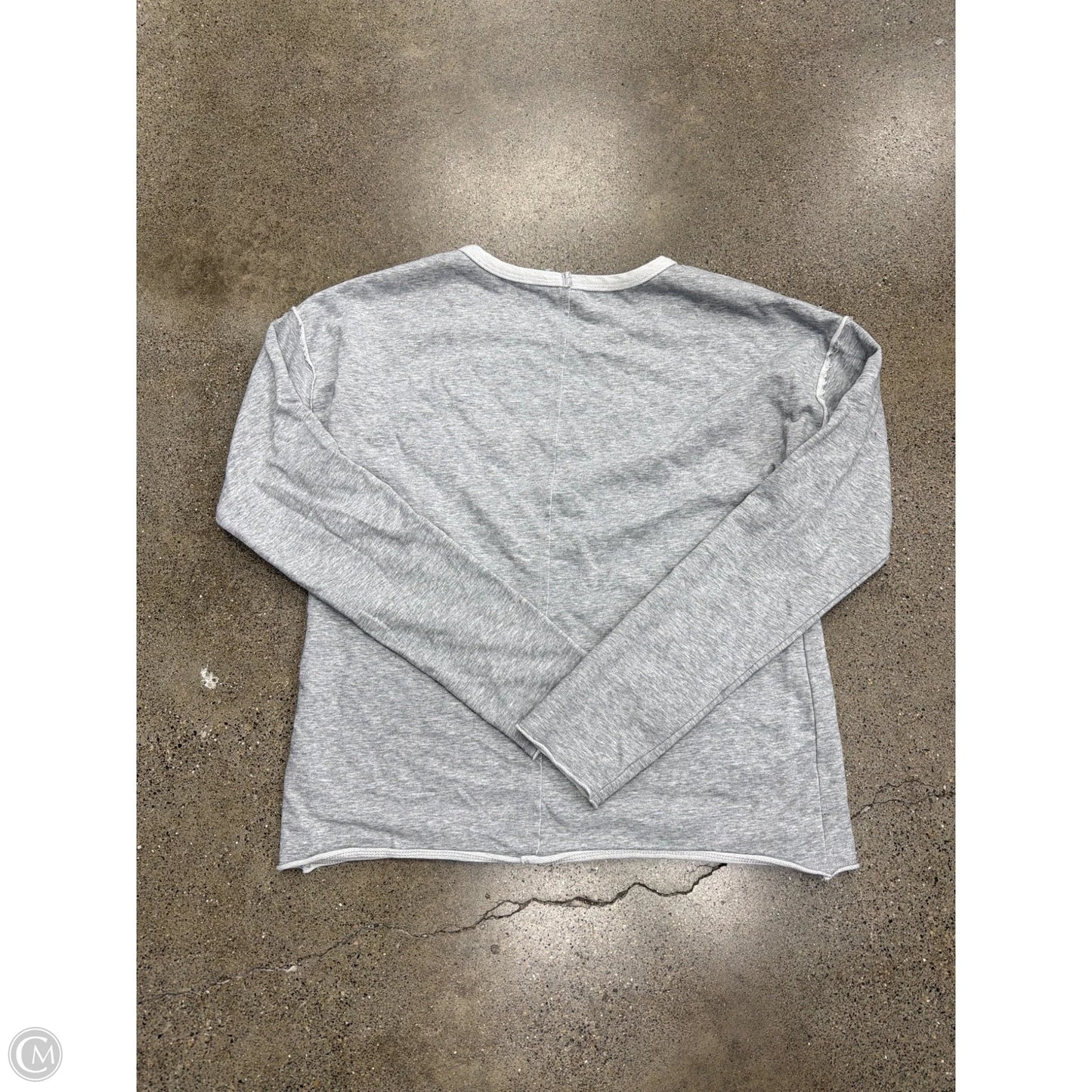 Sweatshirt Crewneck By Hem & Thread In Grey, Size: M