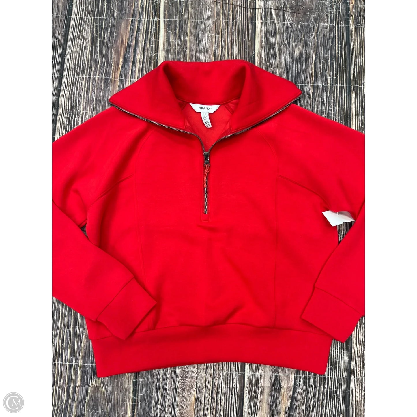 Athletic Sweatshirt Collar By Spanx In Red, Size: Xs