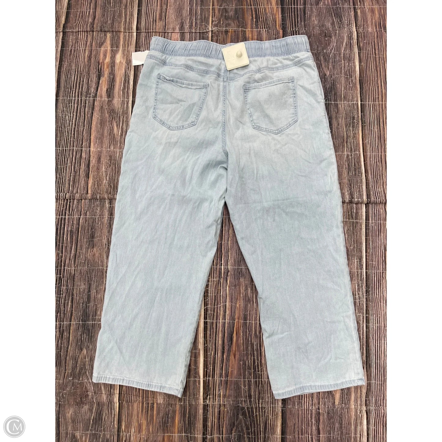 Jeans Cropped By Maurices In Blue Denim, Size: 12