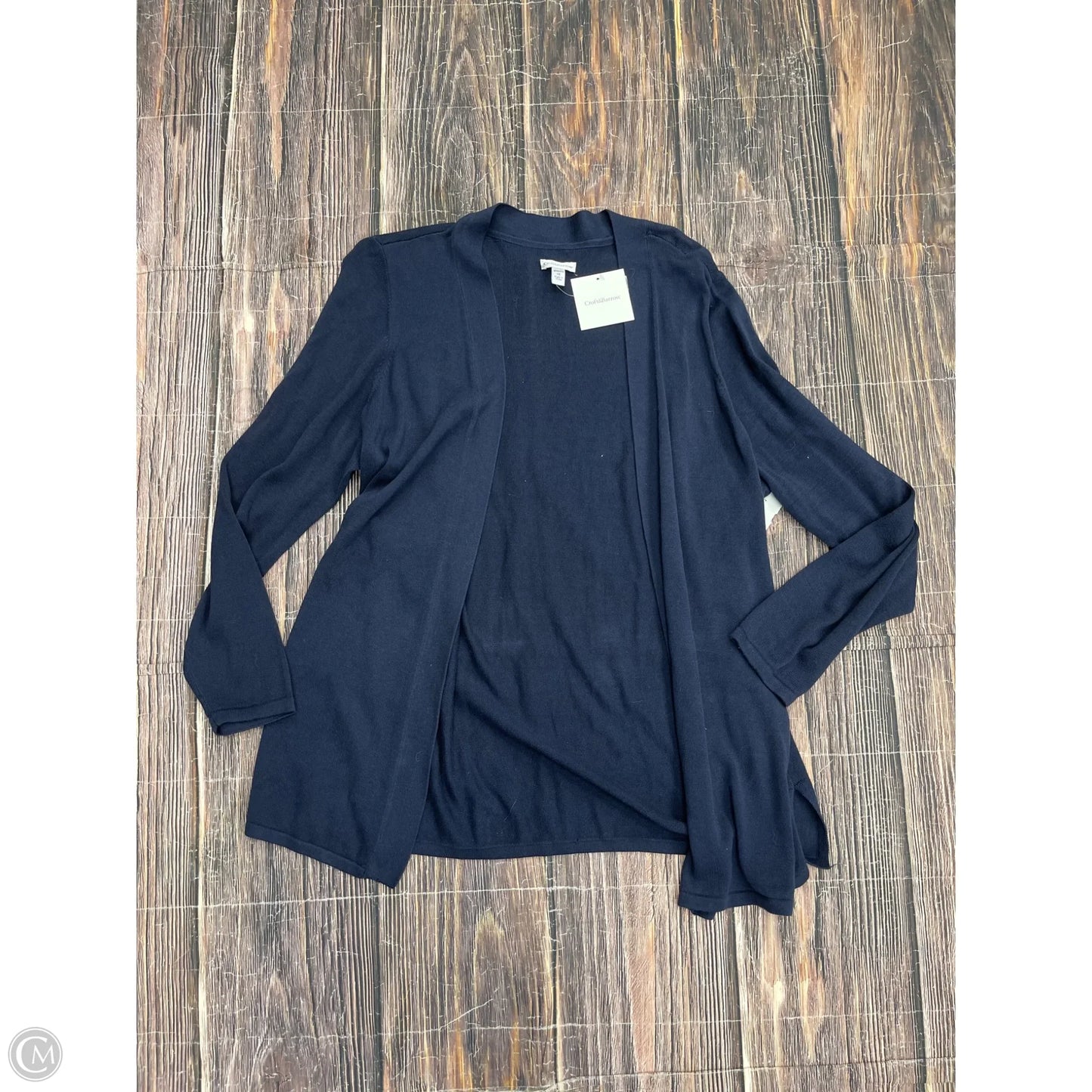 Cardigan By Croft And Barrow In Blue, Size: 1x