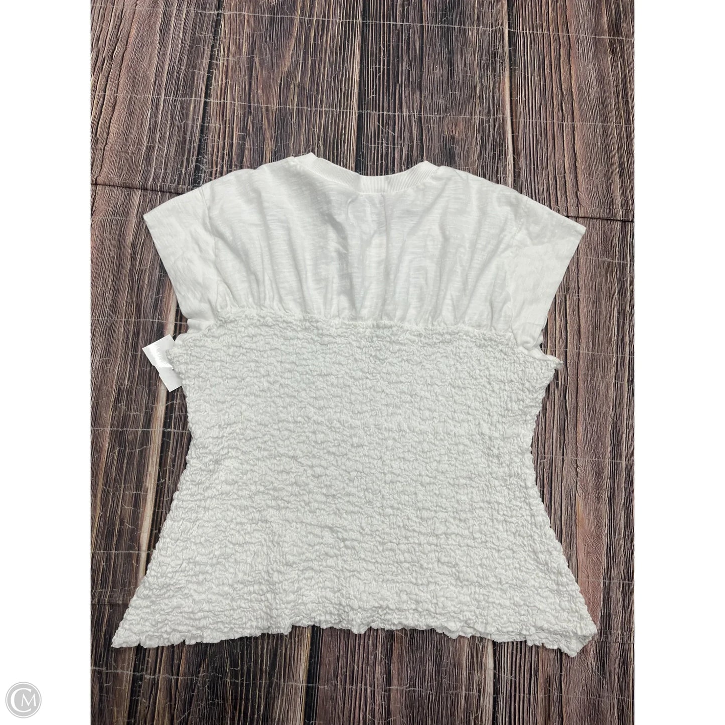 Top Short Sleeve By Maeve In White, Size: Xl