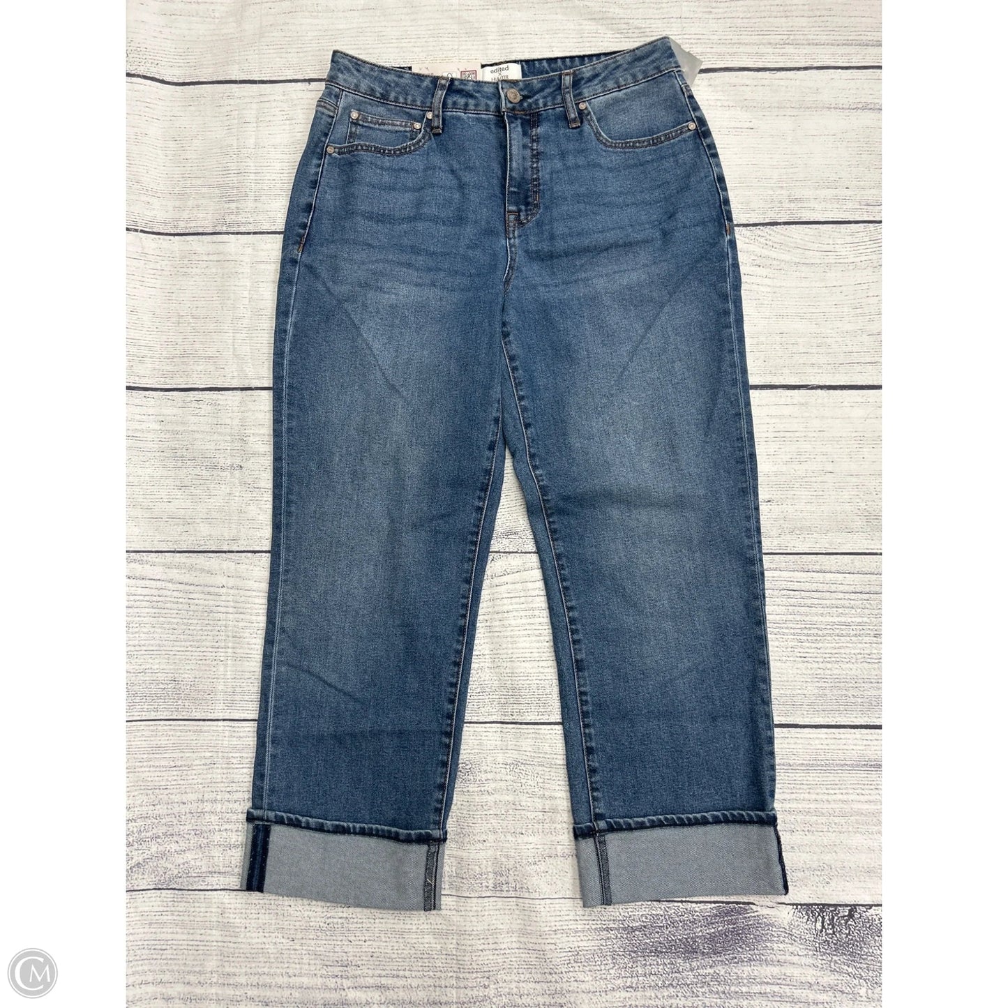 Jeans Wide Leg By Clothes Mentor In Blue Denim, Size: 8