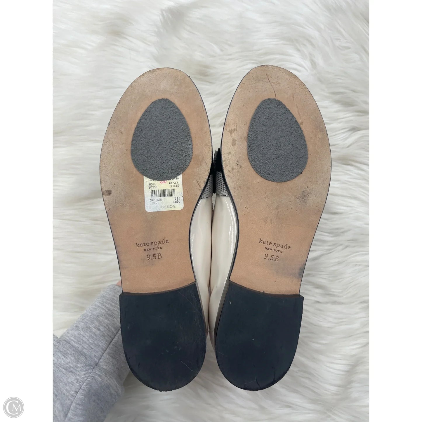 Shoes Designer By Kate Spade In White, Size: 9.5
