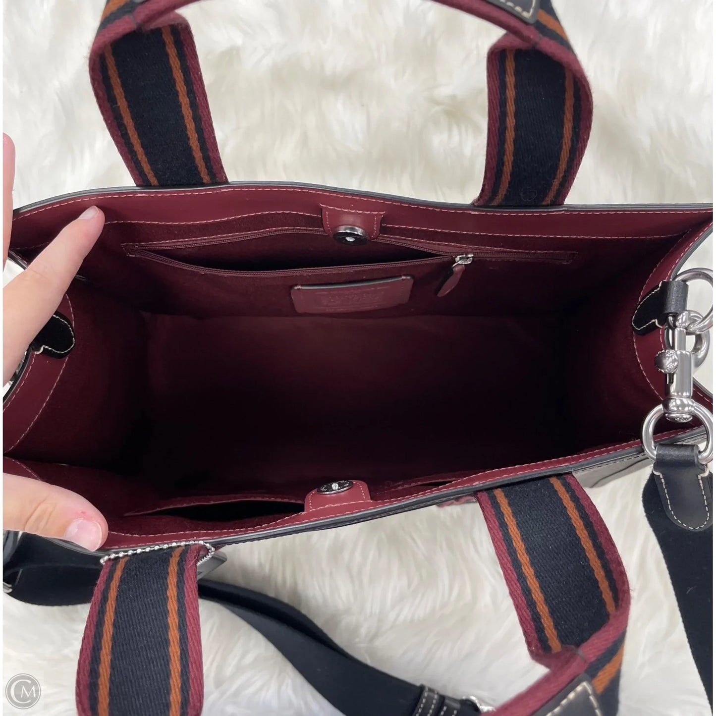 Tote Designer By Coach, Size: Large
