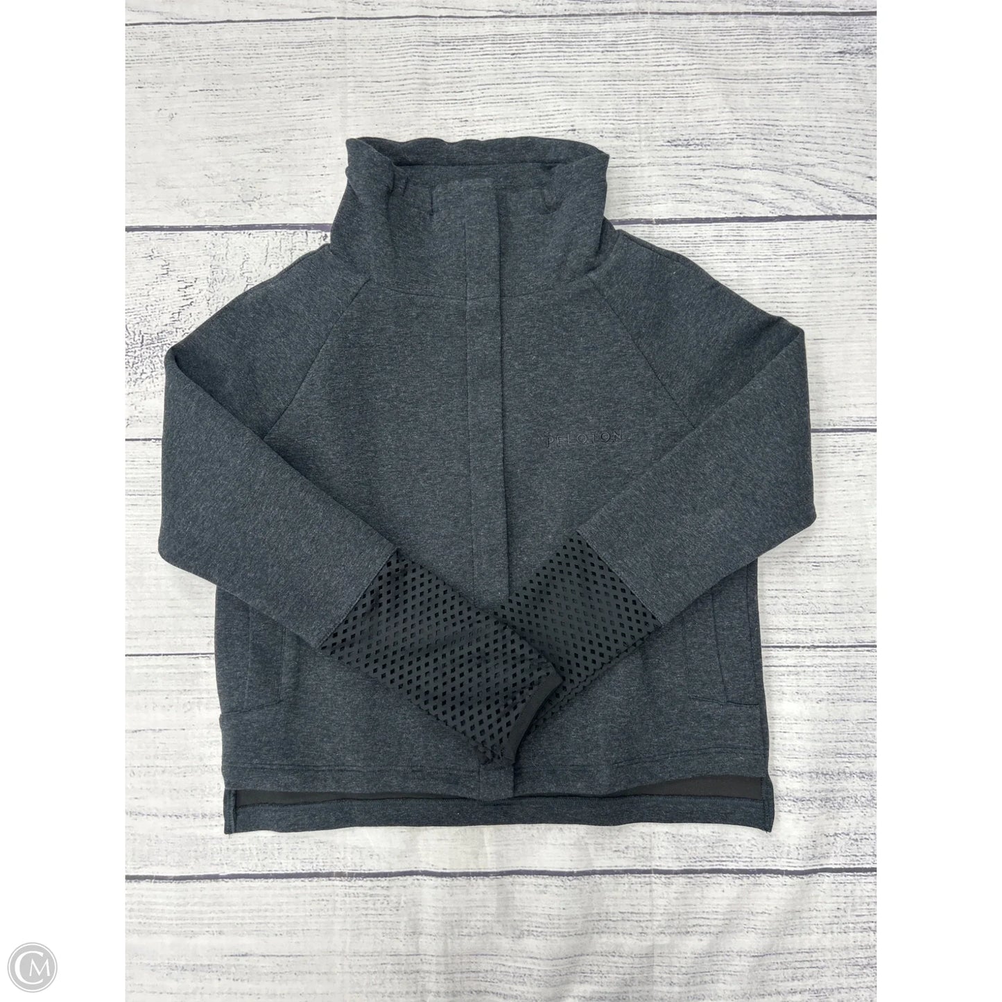 Athletic Jacket By Peloton In Grey, Size: S