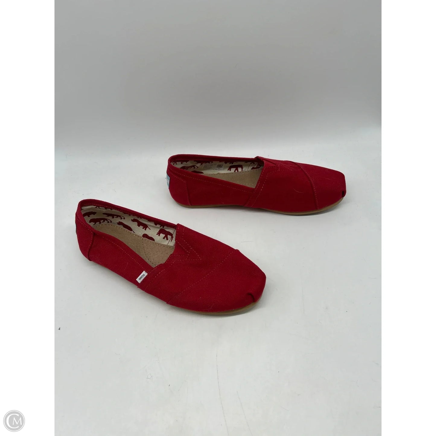 Shoes Flats By Toms In Red, Size: 8