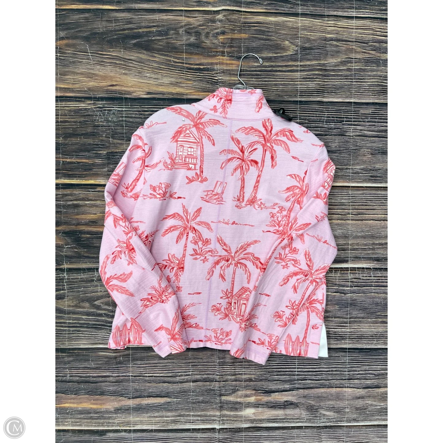 Sweatshirt Collar By Talbots In Pink, Size: L