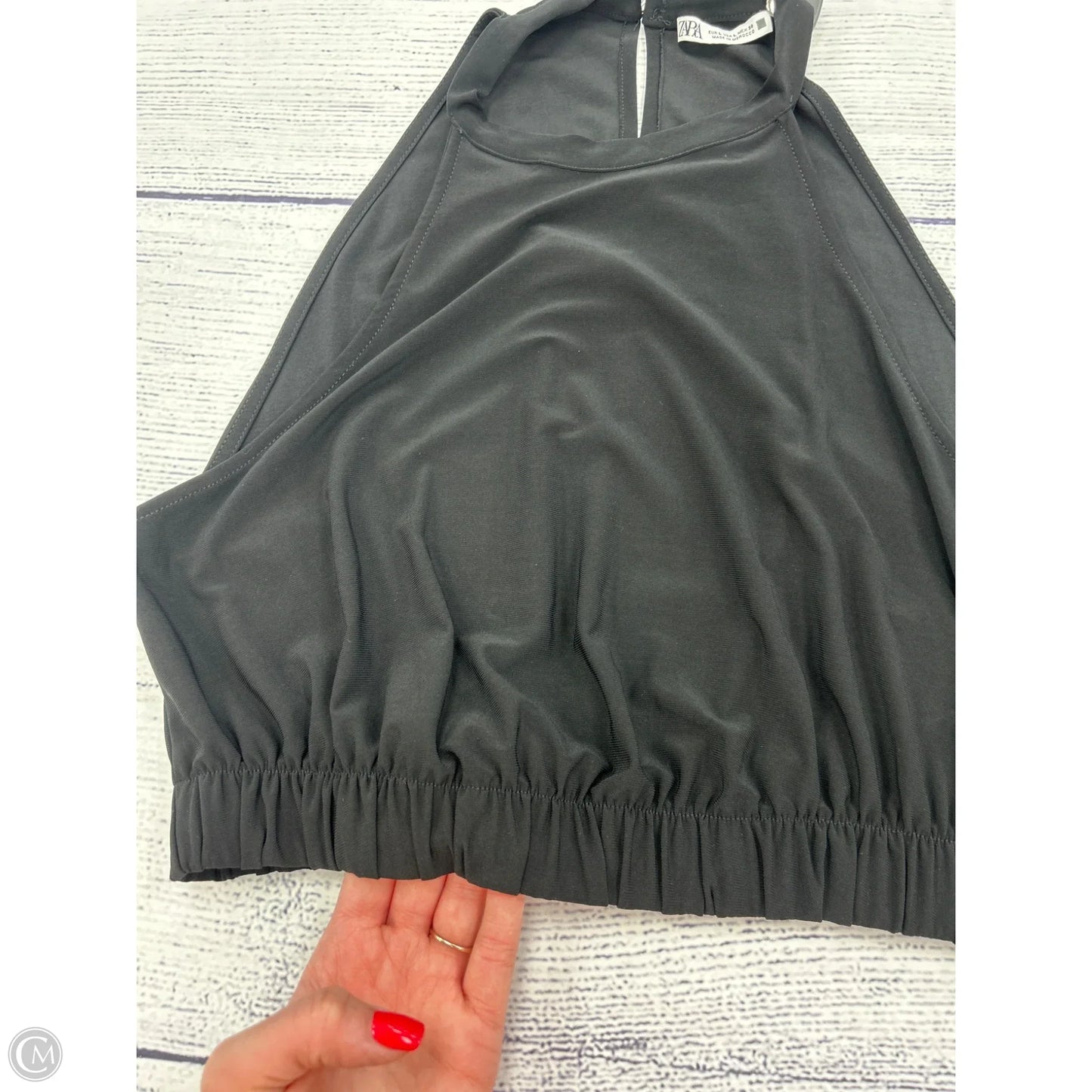 Tank Top By Zara In Black, Size: L