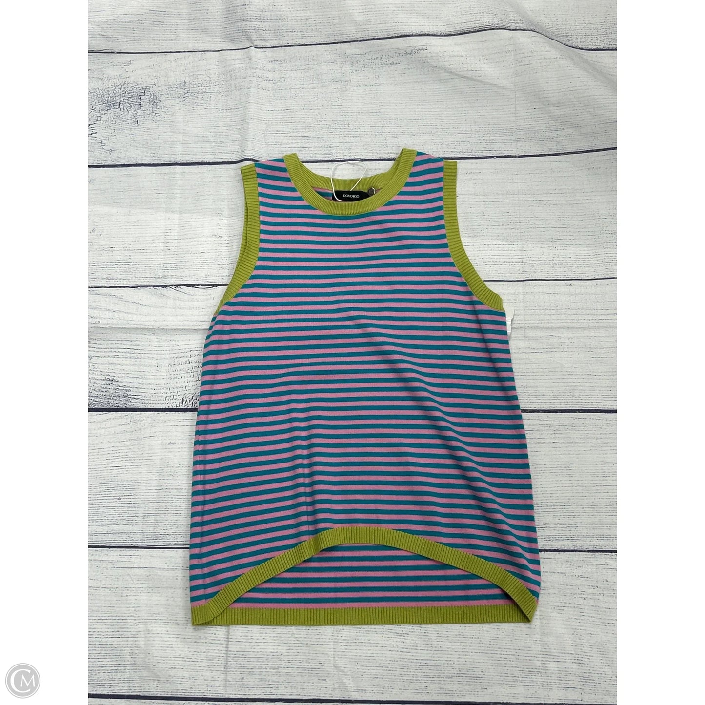 Tank top By Clothes Mentor In Striped Pattern, Size: M