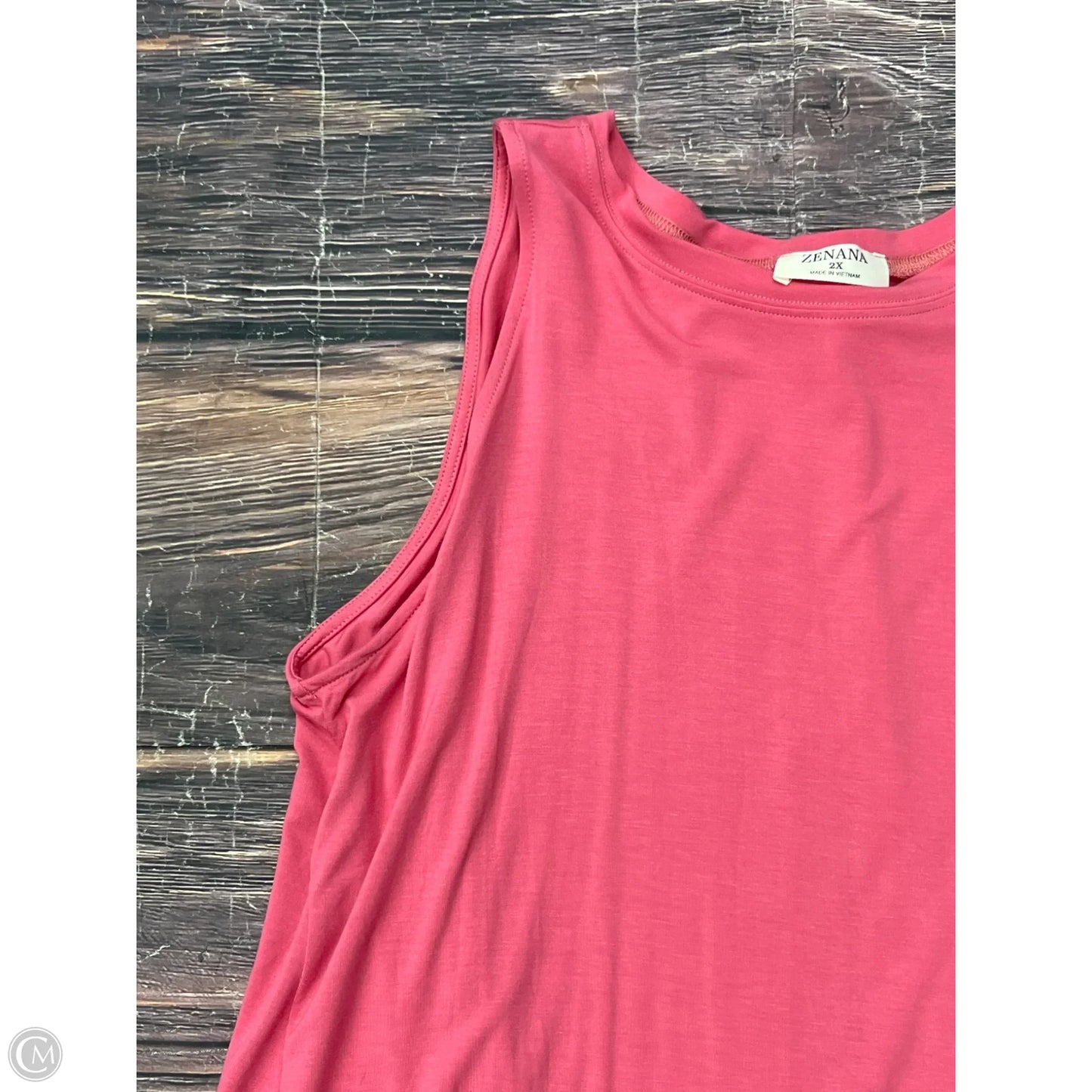 Tank Top By Zenana In Pink, Size: 2x