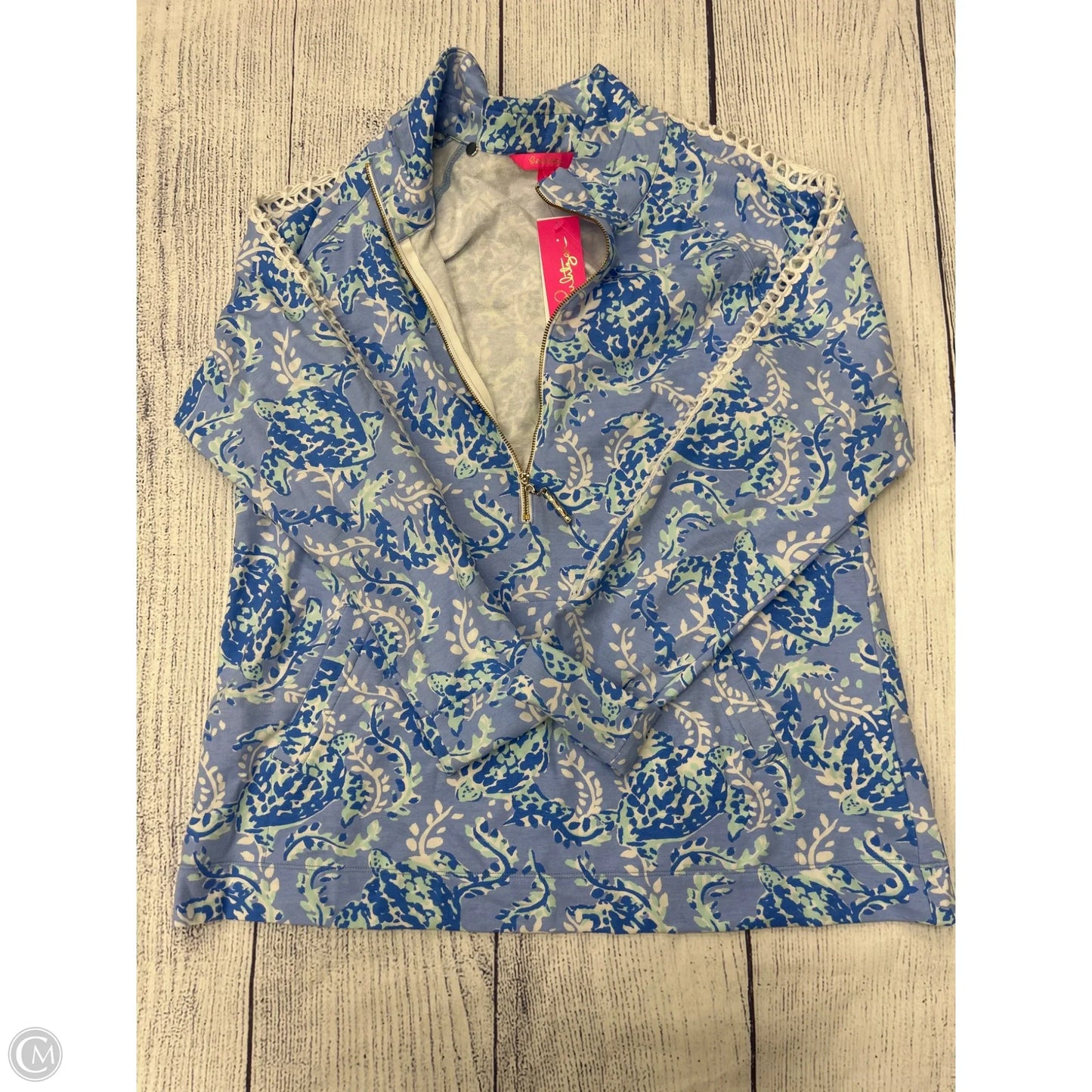 Sweatshirt Designer By Lilly Pulitzer In Blue, Size: Xl