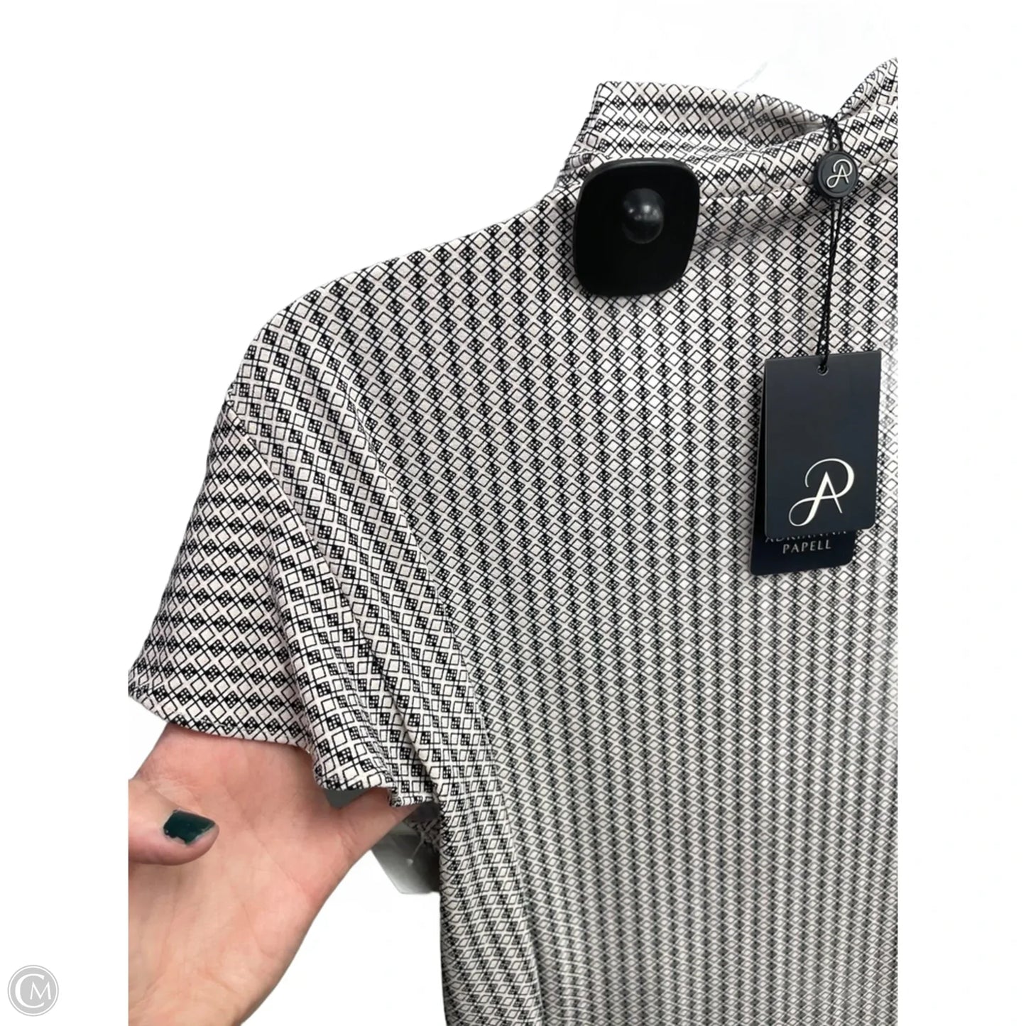 Top Short Sleeve By Adrianna Papell In Pink, Size: L