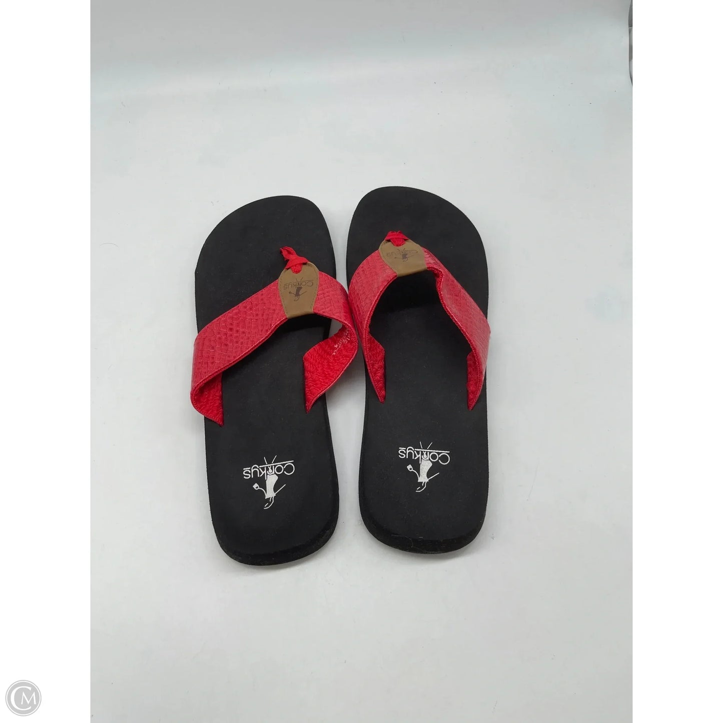 Sandals Flip Flops By Corkys In Red, Size: 9
