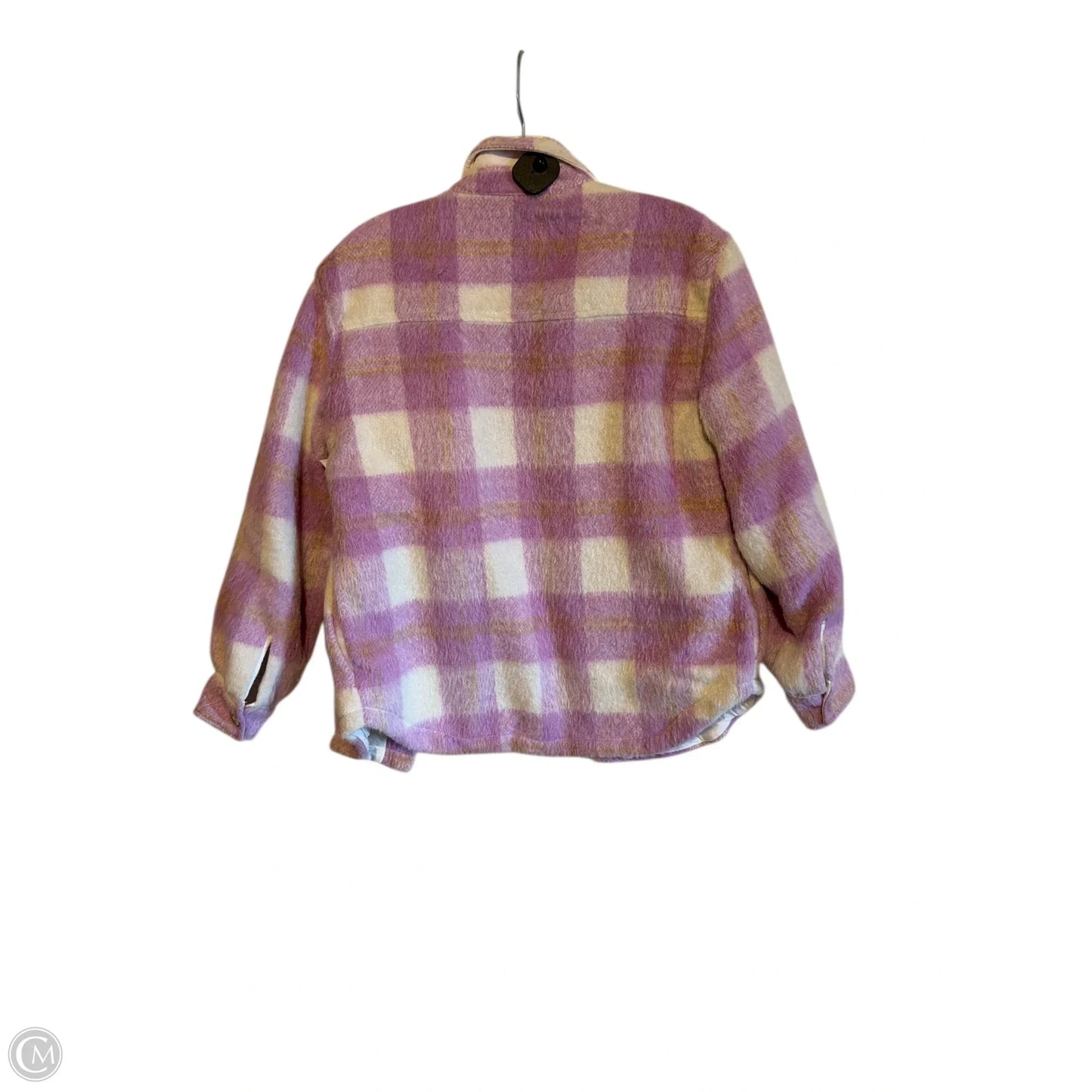 Jacket Shirt By Clothes Mentor In Purple, Size: Xs