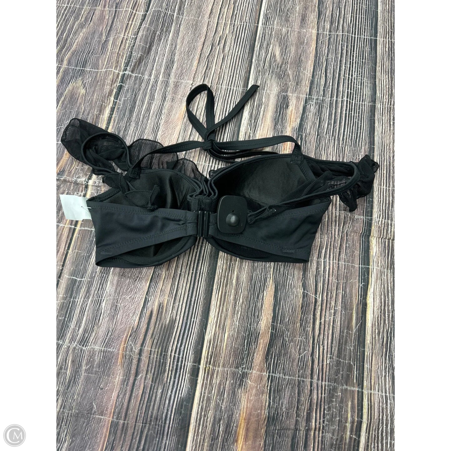 Swimsuit Top By Clothes Mentor In Black, Size: L