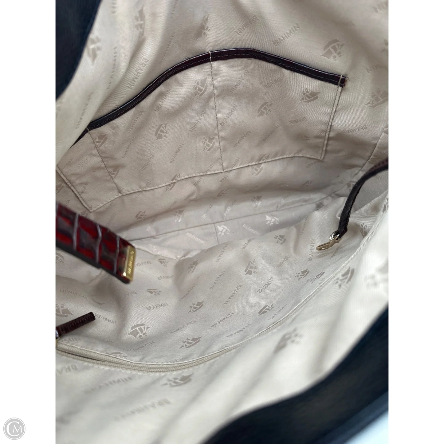 Handbag Designer By Brahmin, Size: Large