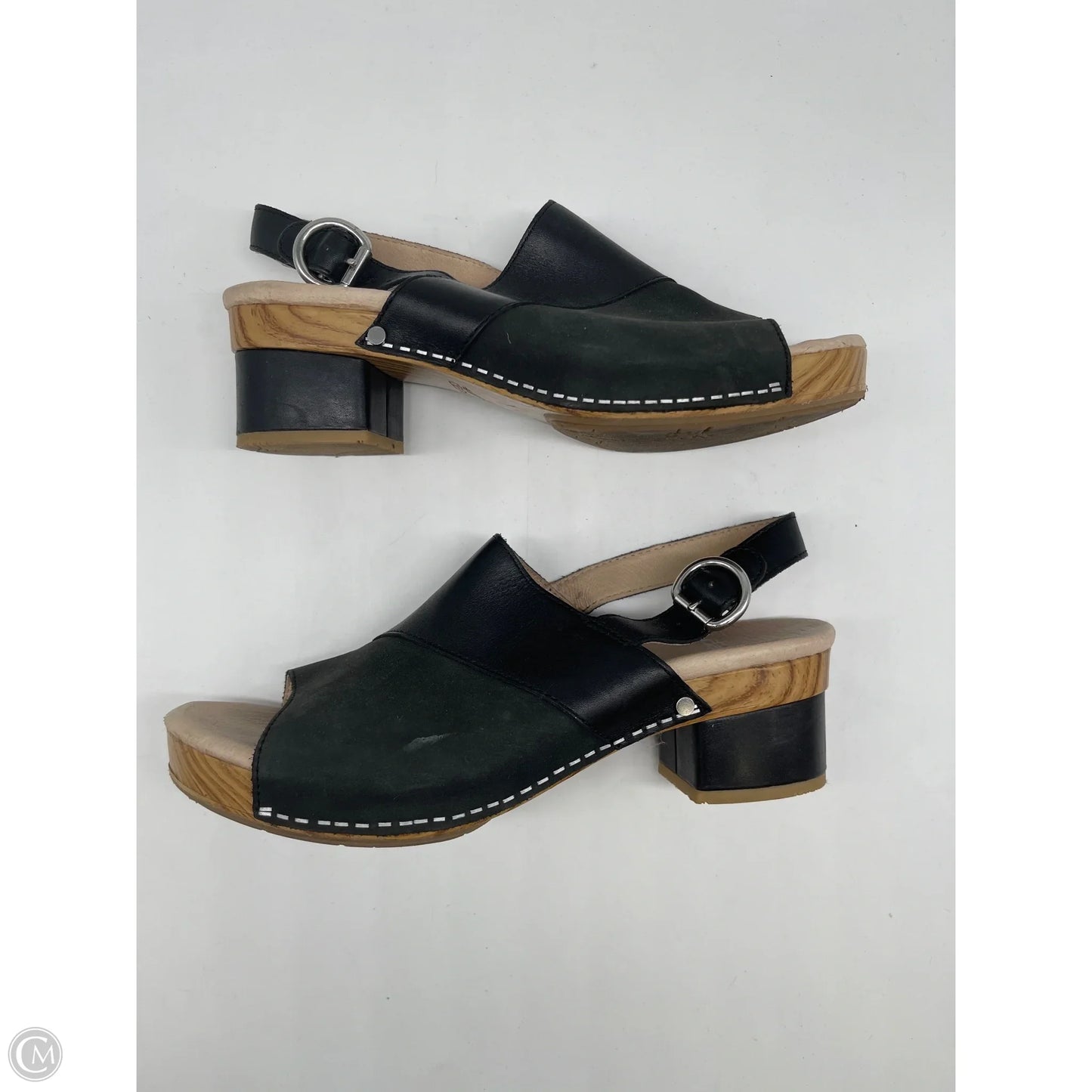 Sandals Heels Block By Dansko In Black, Size: 8.5