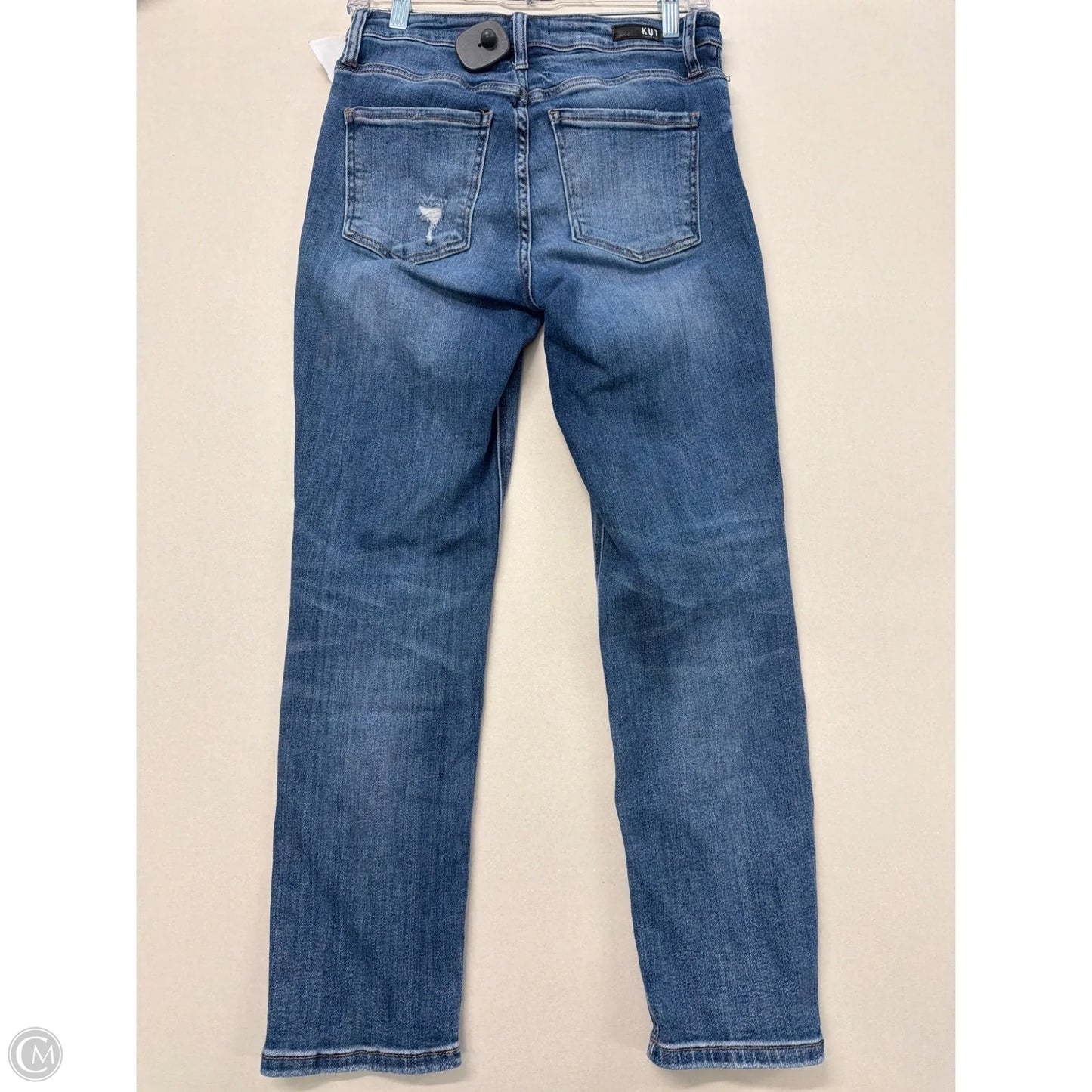 Jeans Straight By Kut In Blue Denim, Size: 4l