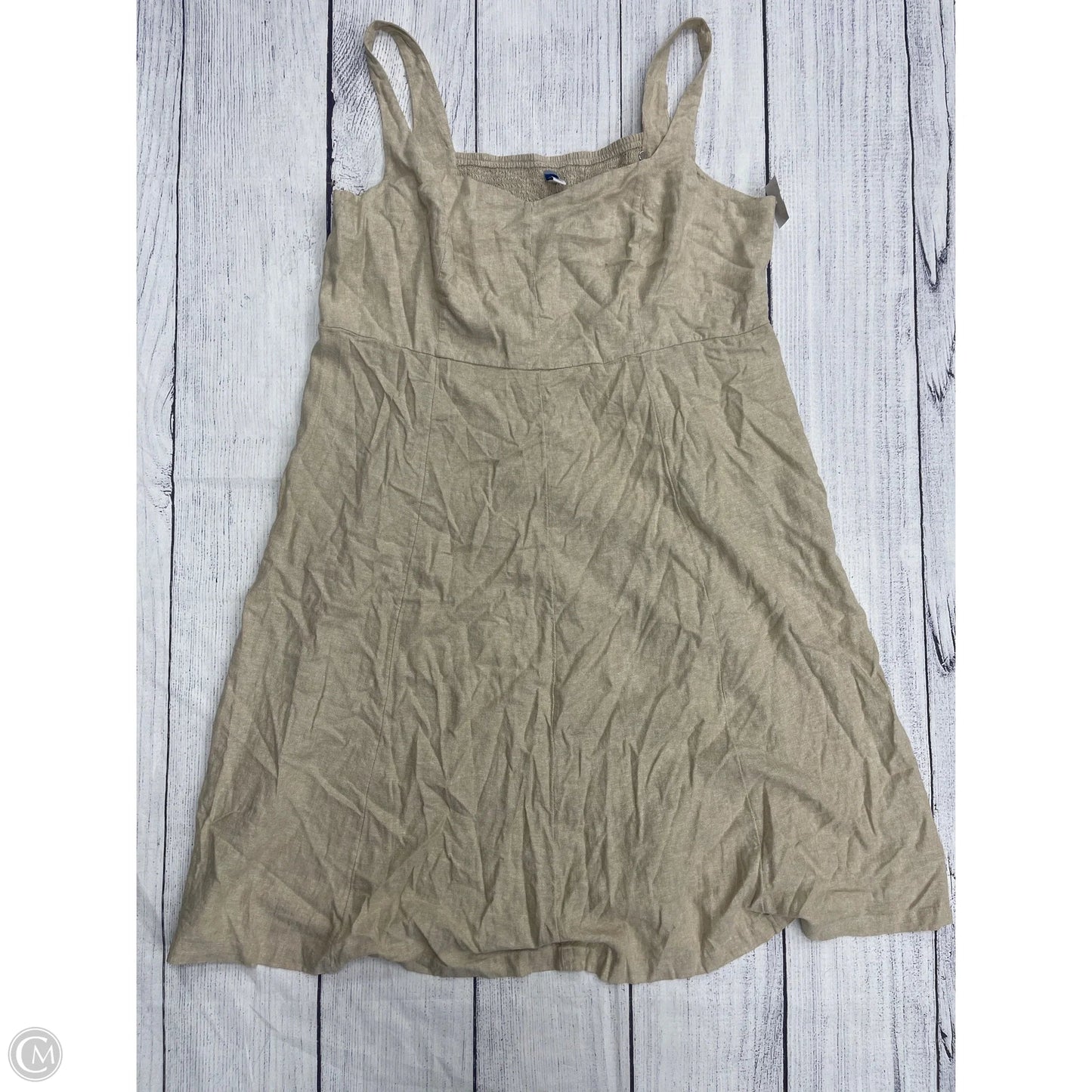 Dress Casual Maxi By Old Navy In Tan, Size: 4x
