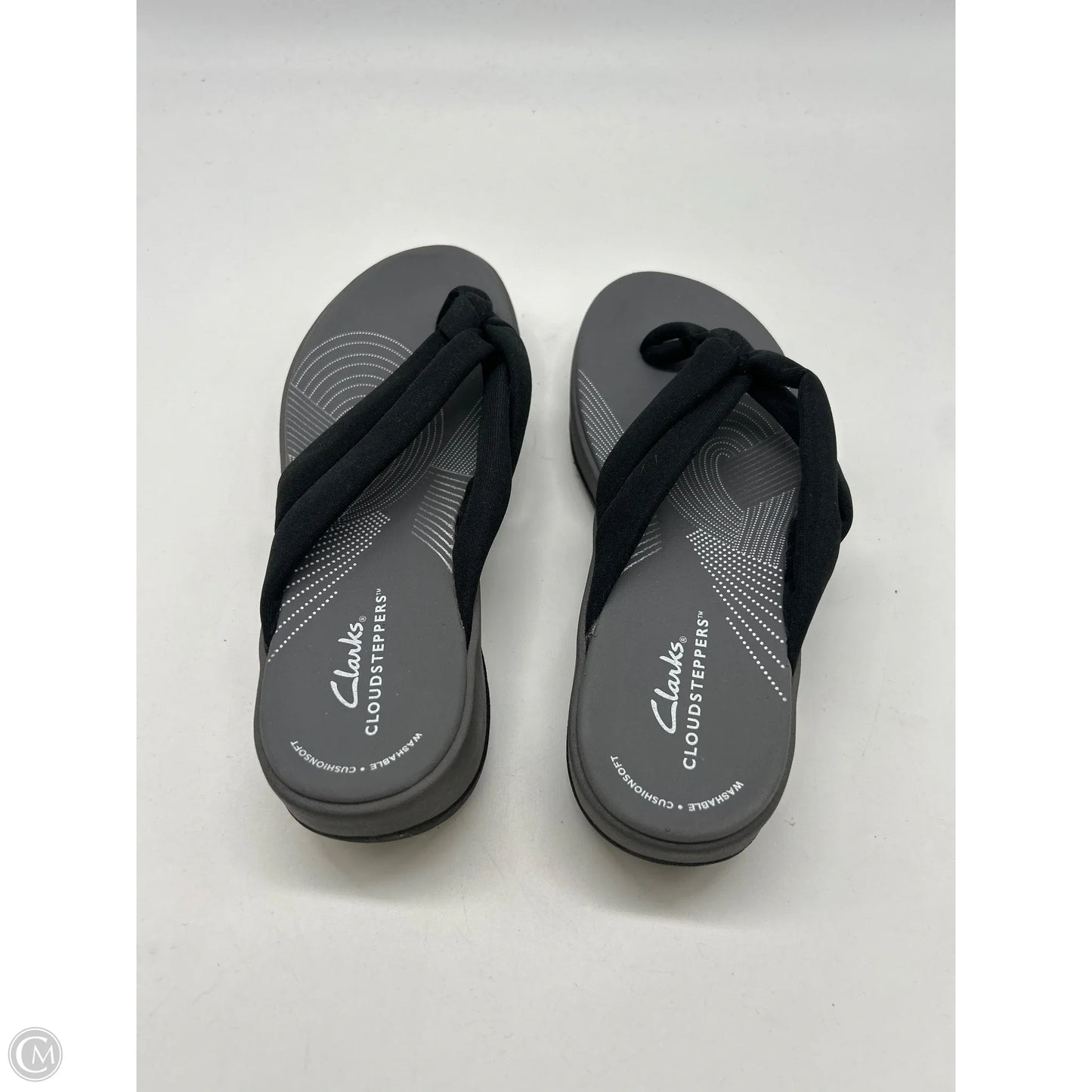 Sandals Flip Flops By Clarks In Grey, Size: 7