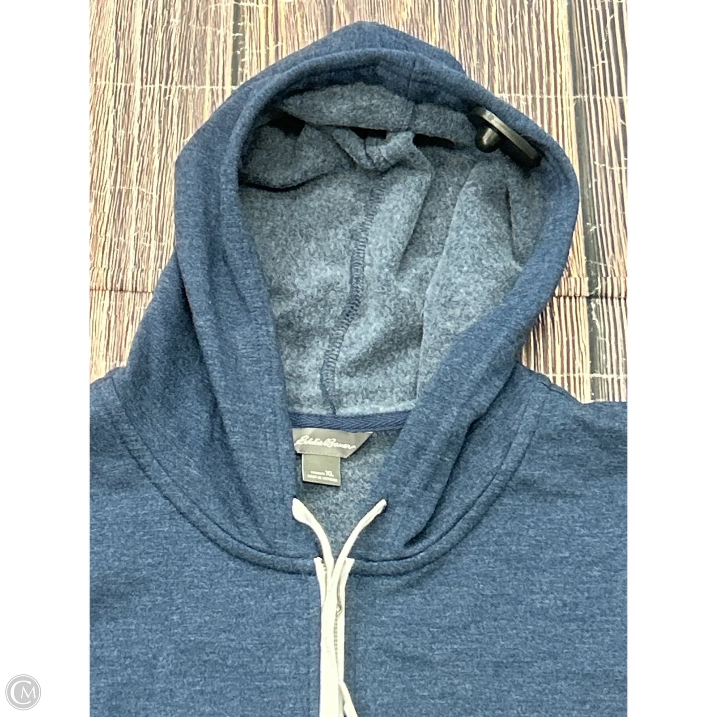 Sweatshirt Hoodie By Eddie Bauer In Navy, Size: Xl