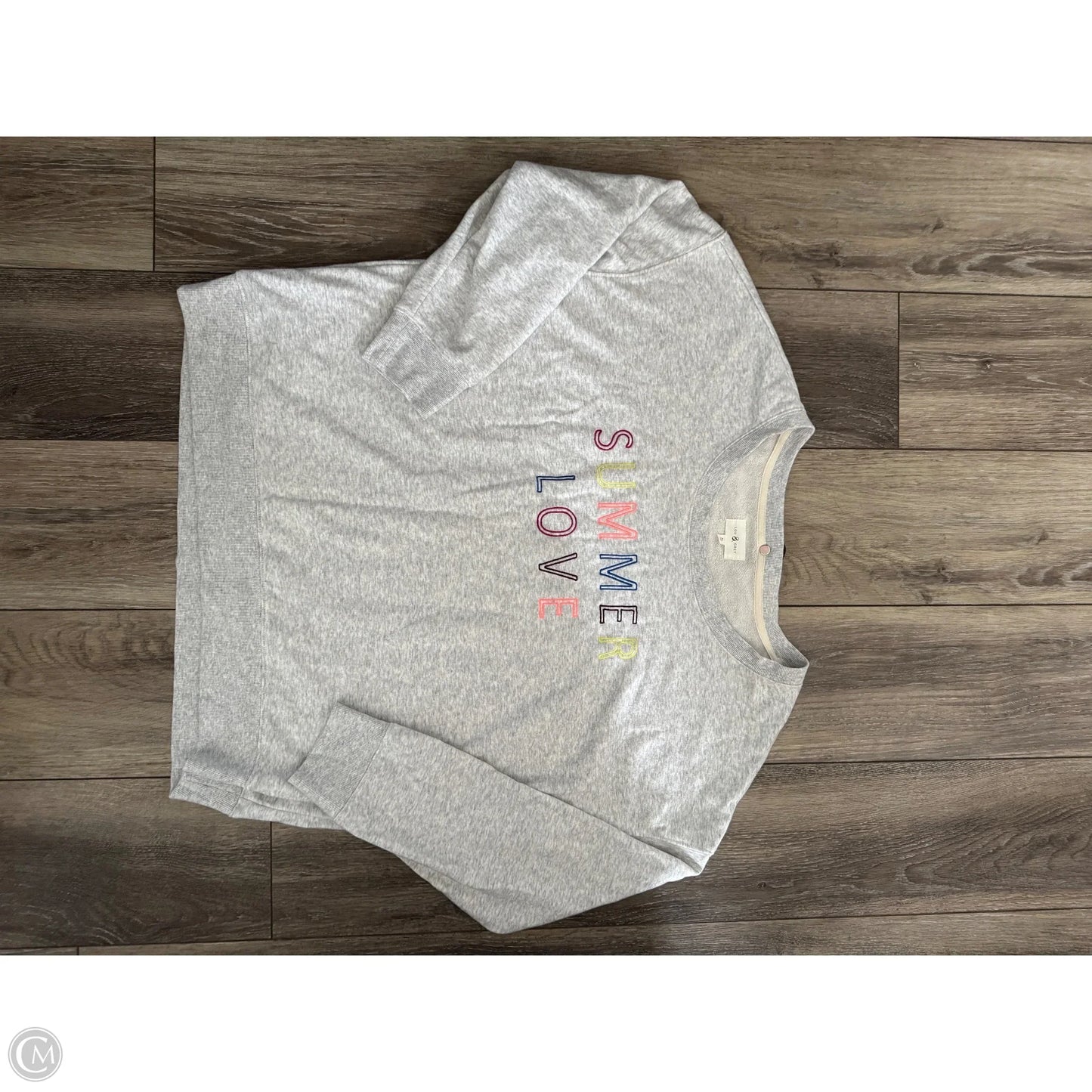 Sweatshirt Crewneck By Lou And Grey In Grey, Size: Xl