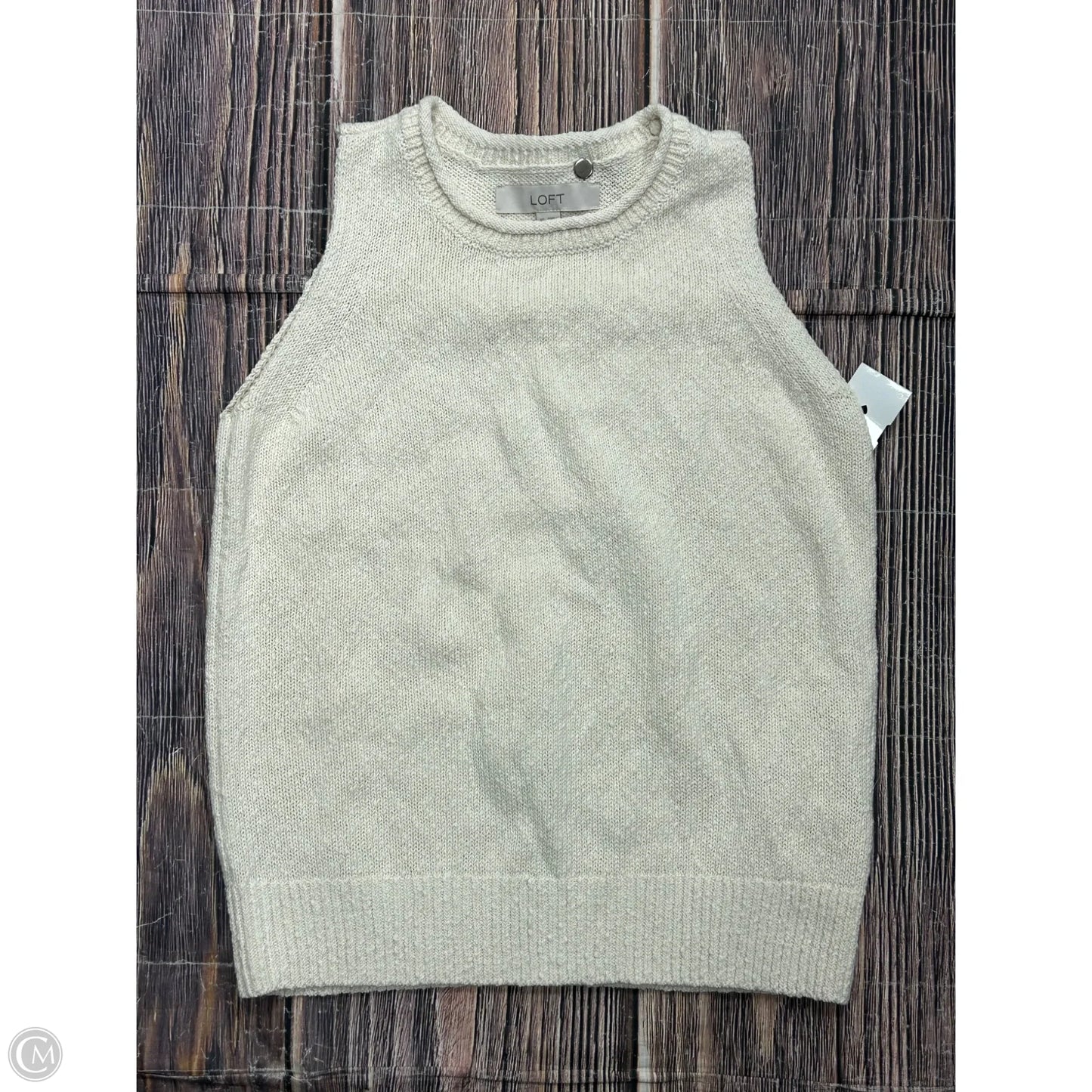 Tank Top By Loft In Cream, Size: Xs