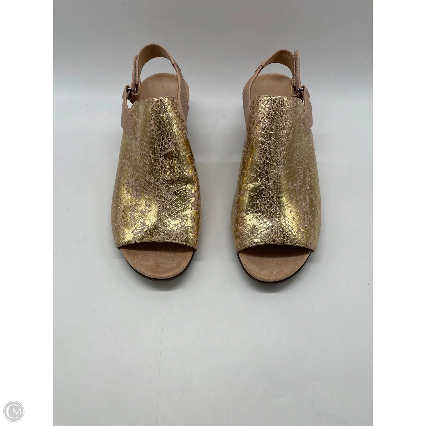 Sandals Heels Block By Vionic In Animal Print, Size: 10