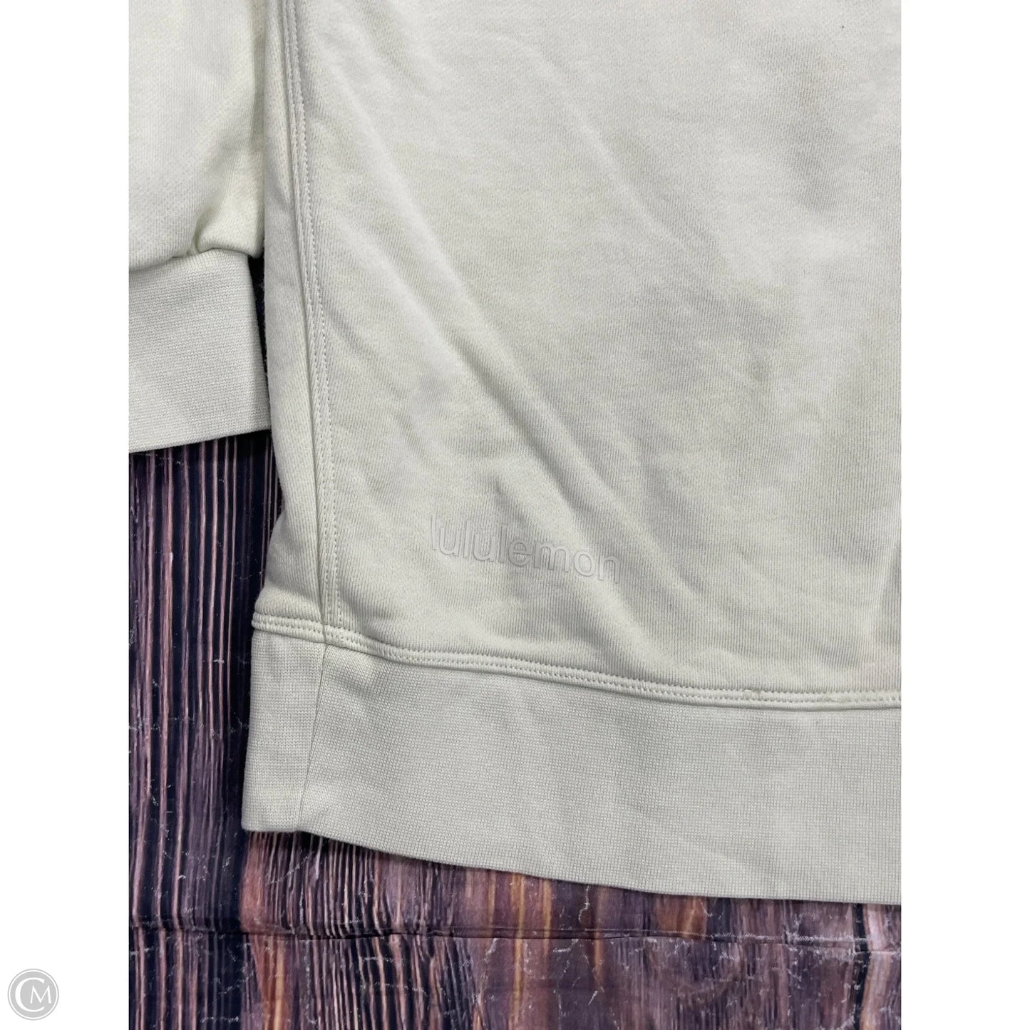 Athletic Sweatshirt Crewneck By Lululemon In Grey, Size: 12