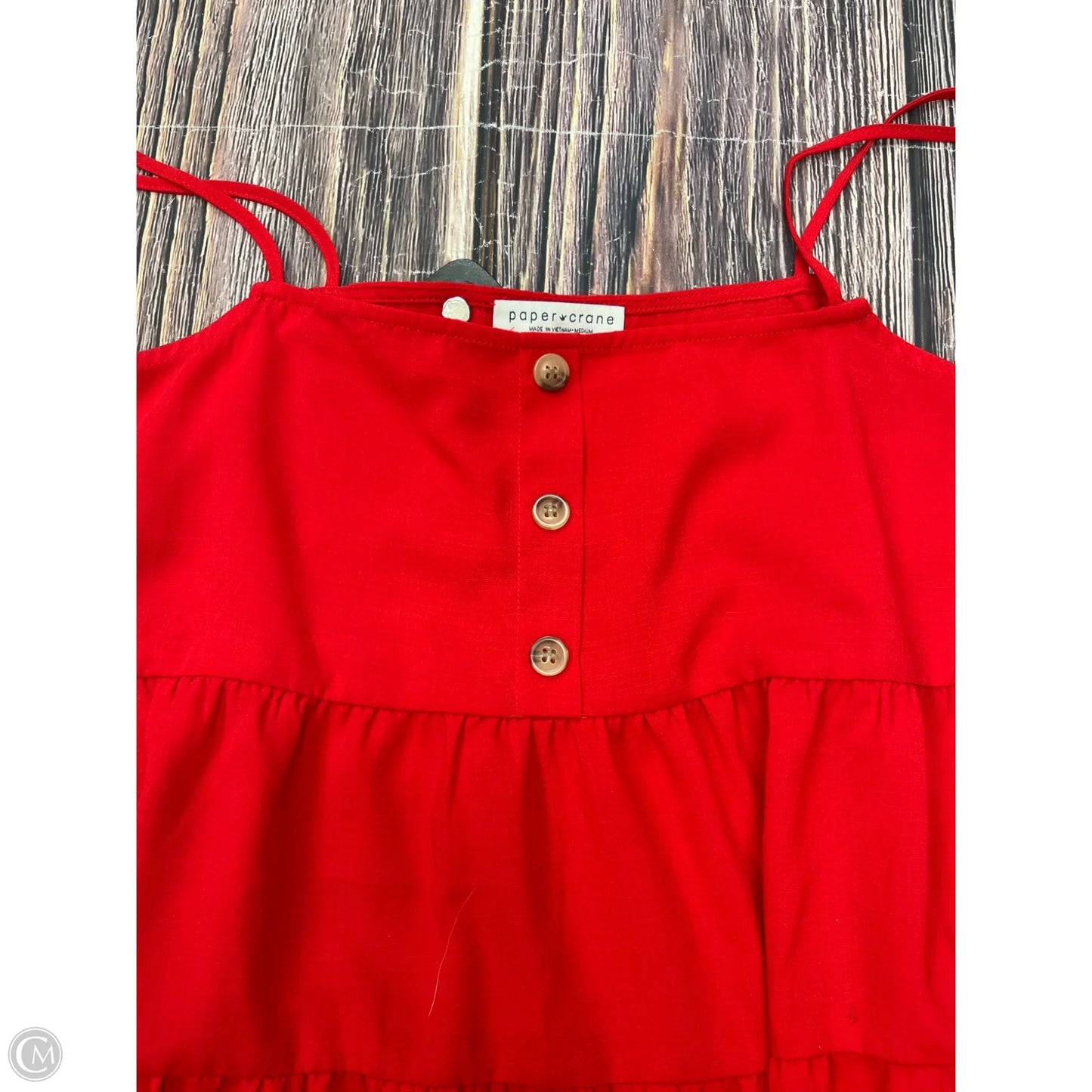 Tank Top By Paper Crane In Red, Size: M