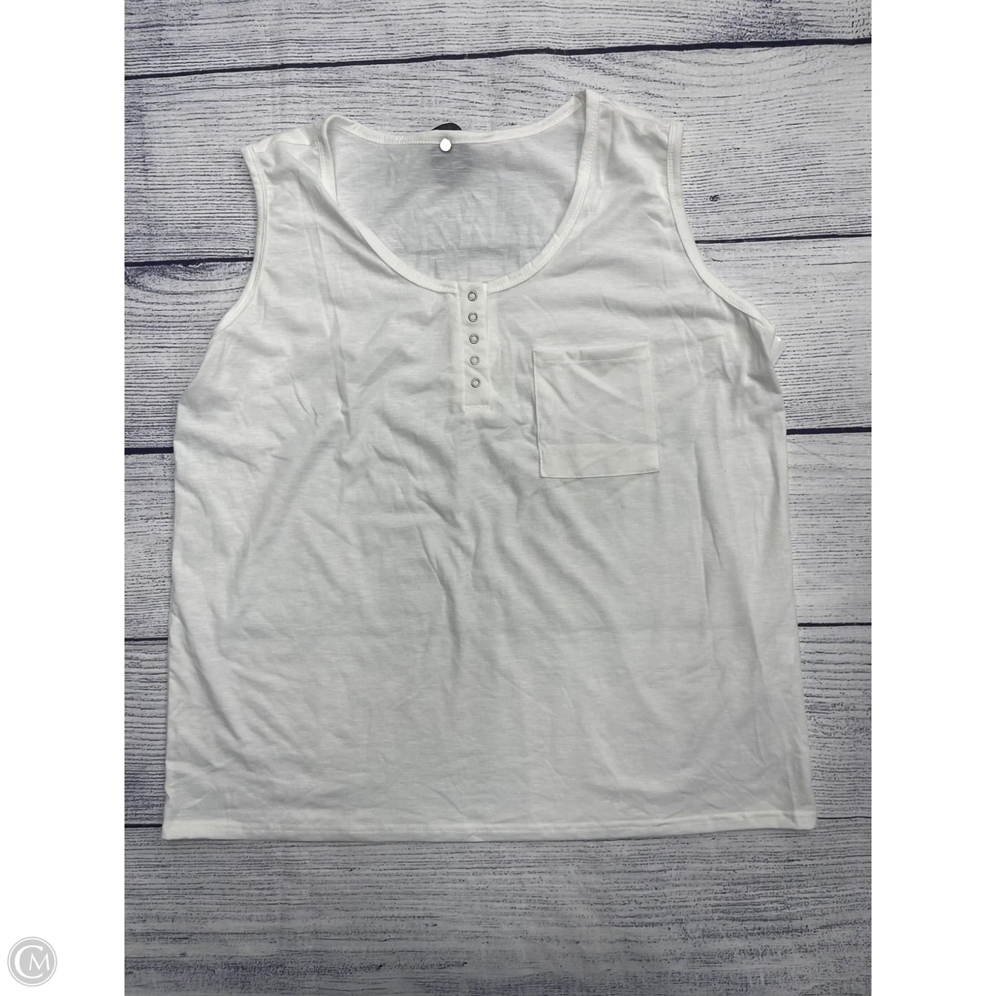 Tank Top By Clothes Mentor In White, Size: 2x