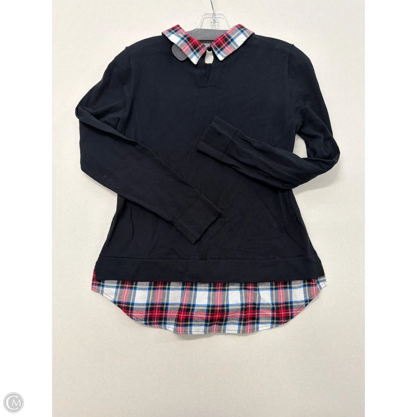 Top Long Sleeve By J. Crew In Black, Size: S