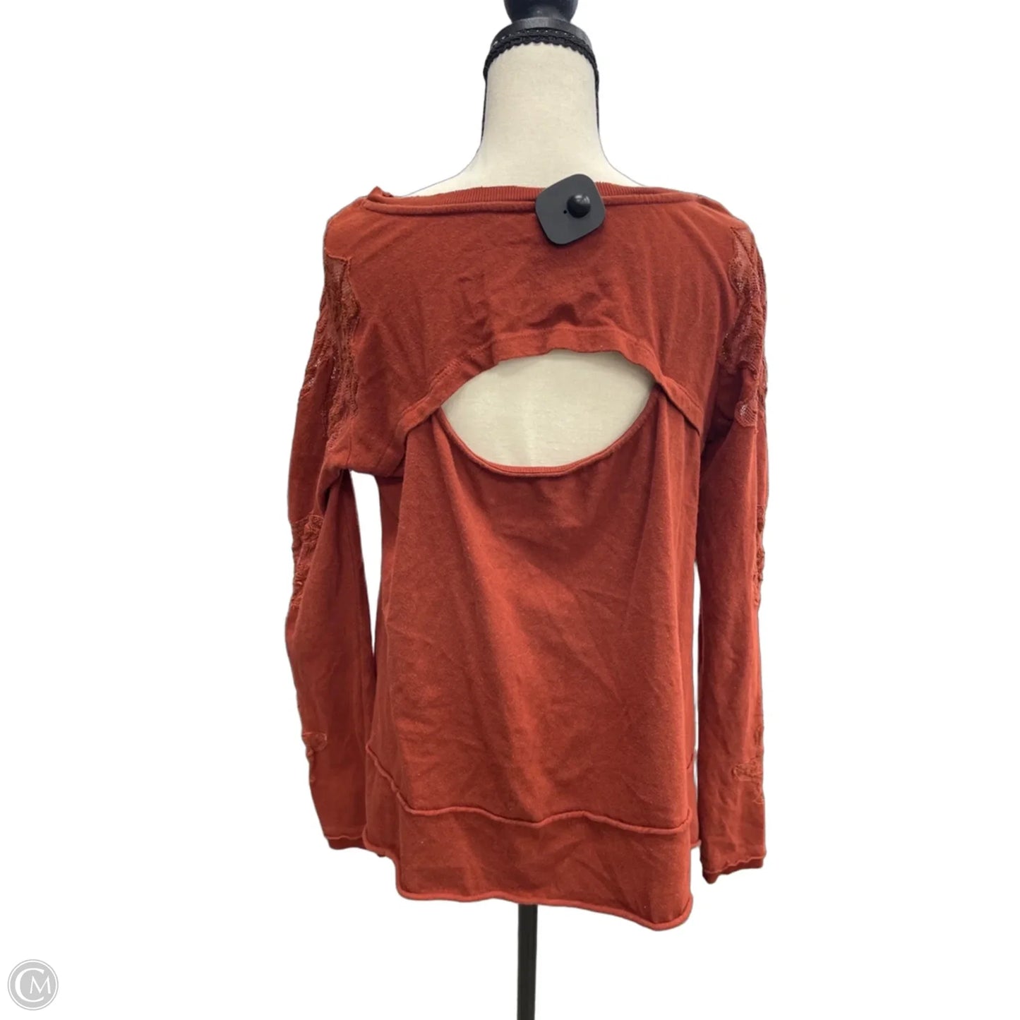 Top Long Sleeve By Free People In Orange, Size: L