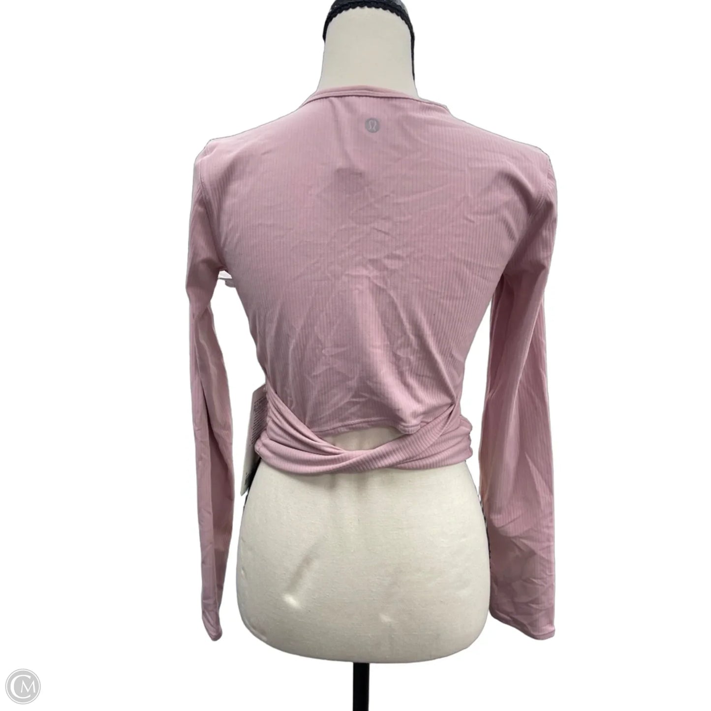 Athletic Top Long Sleeve Crewneck By Lululemon In Pink, Size: 6