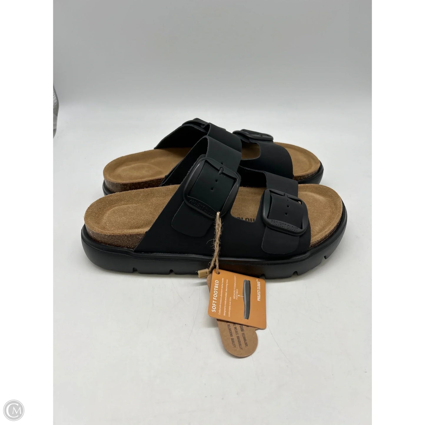 Sandals Flats By Project Cloud In Black, Size: 8