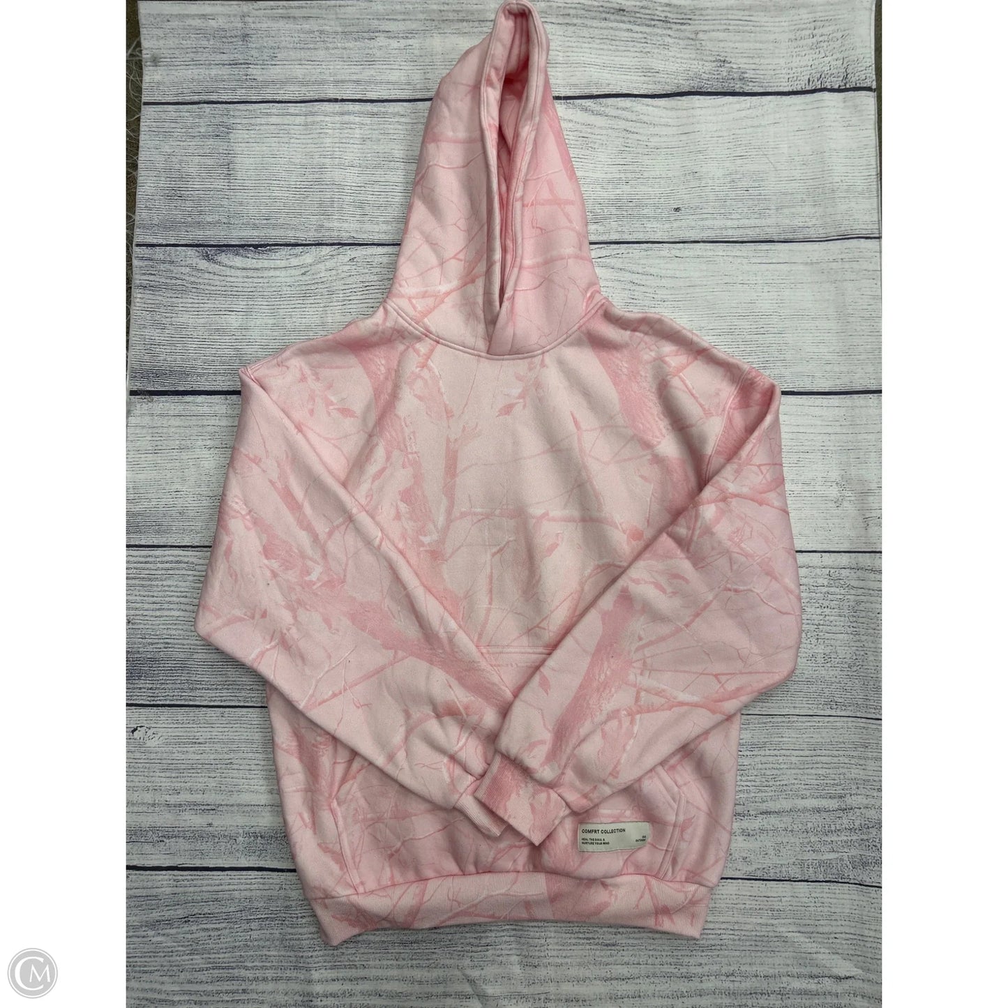 Sweatshirt Hoodie By Clothes Mentor In Pink, Size: M