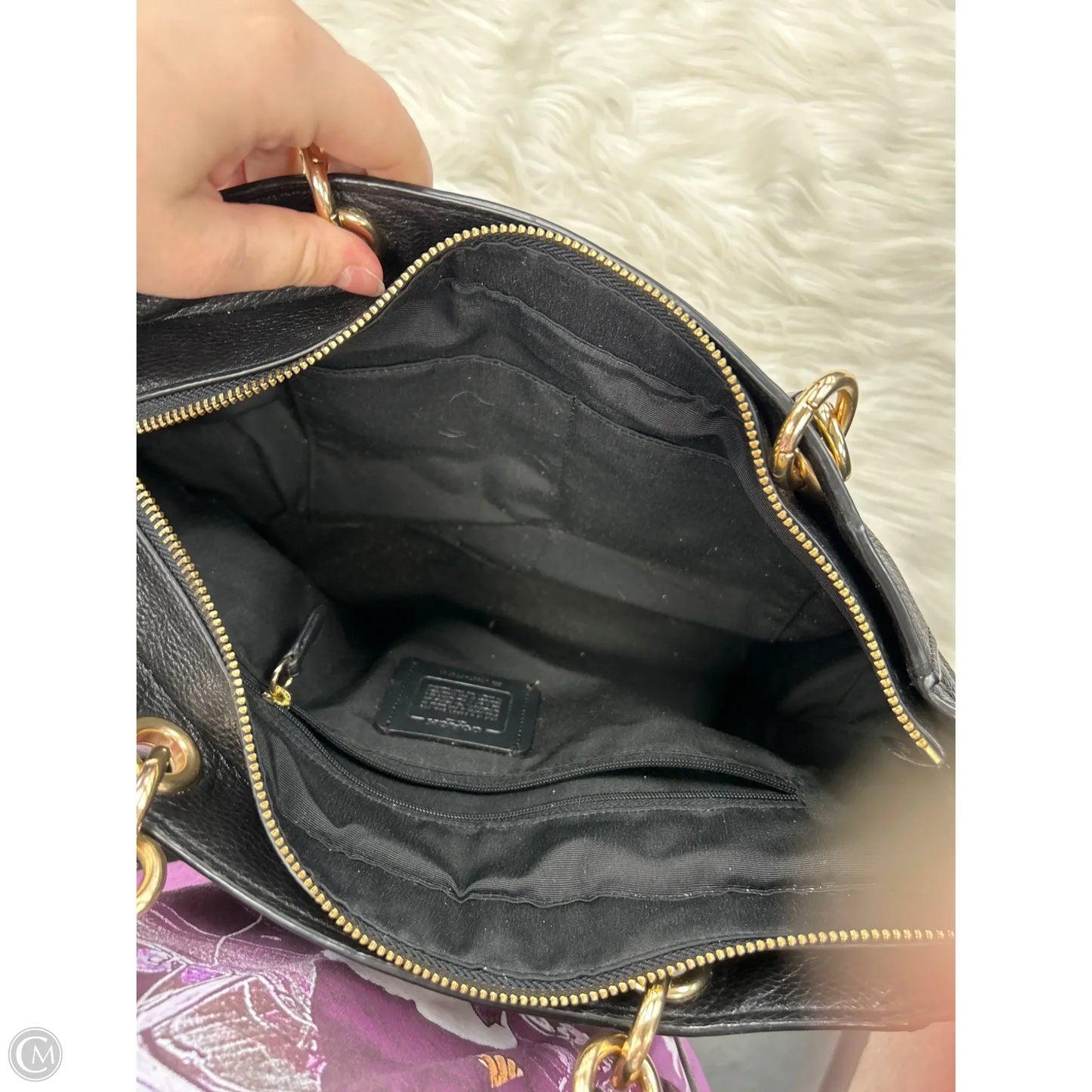Handbag Designer By Coach, Size: Medium